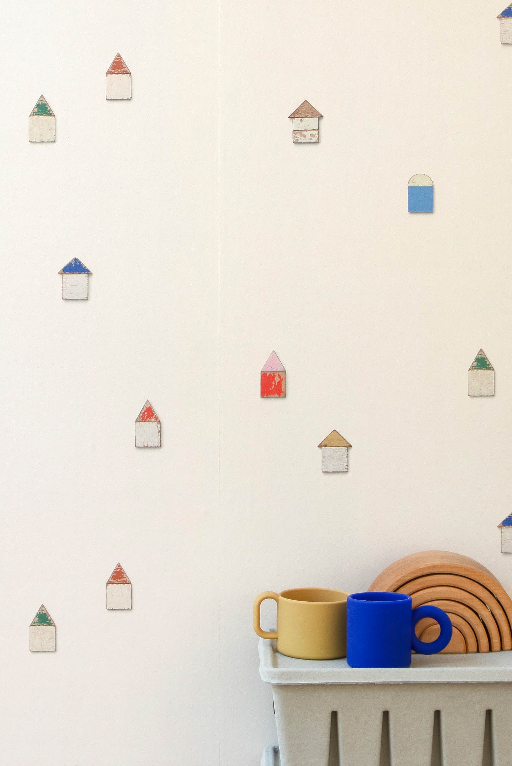 Studio Ditte Strandhuisjes Multi Behang