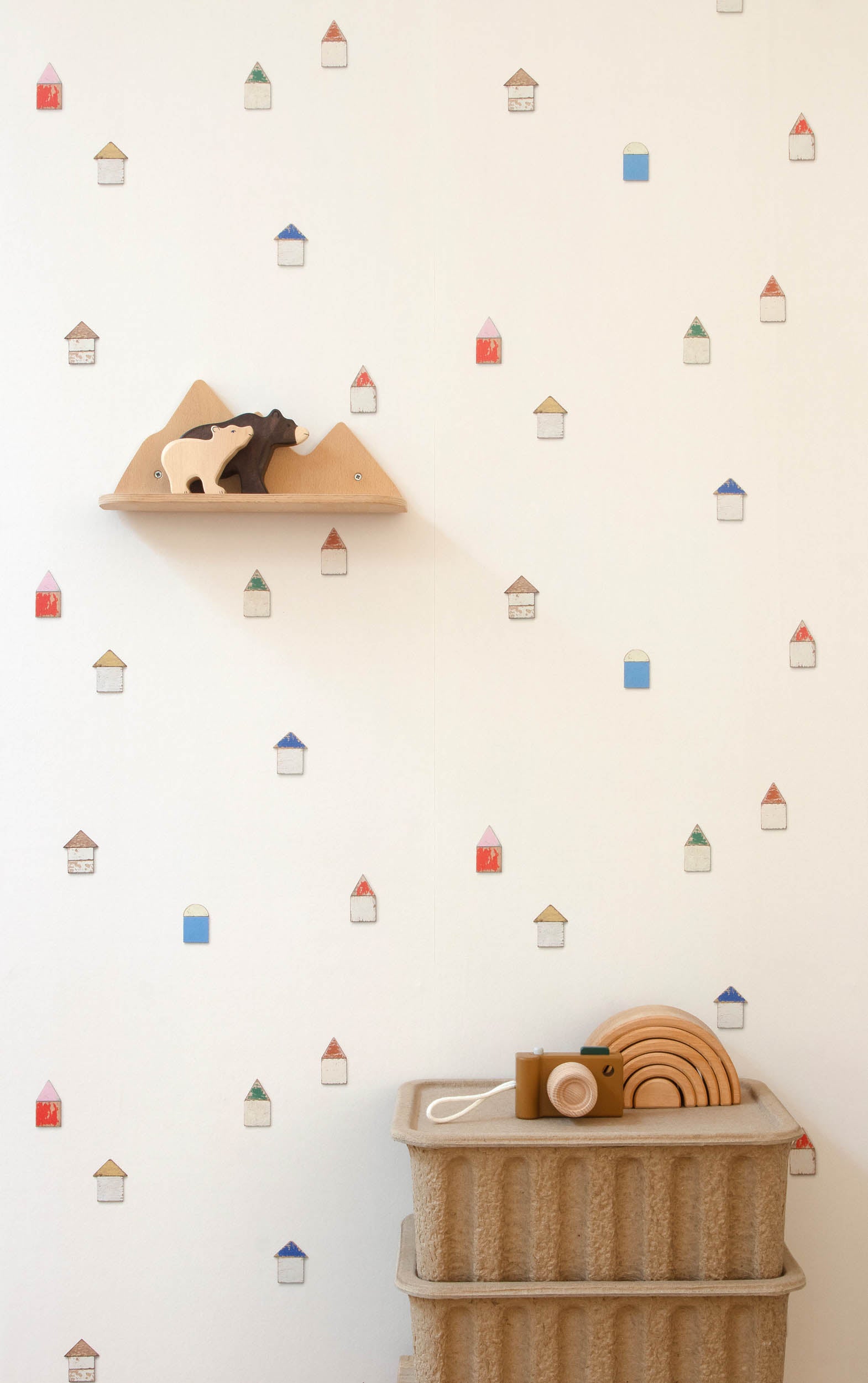 Studio Ditte Strandhuisjes Multi Behang
