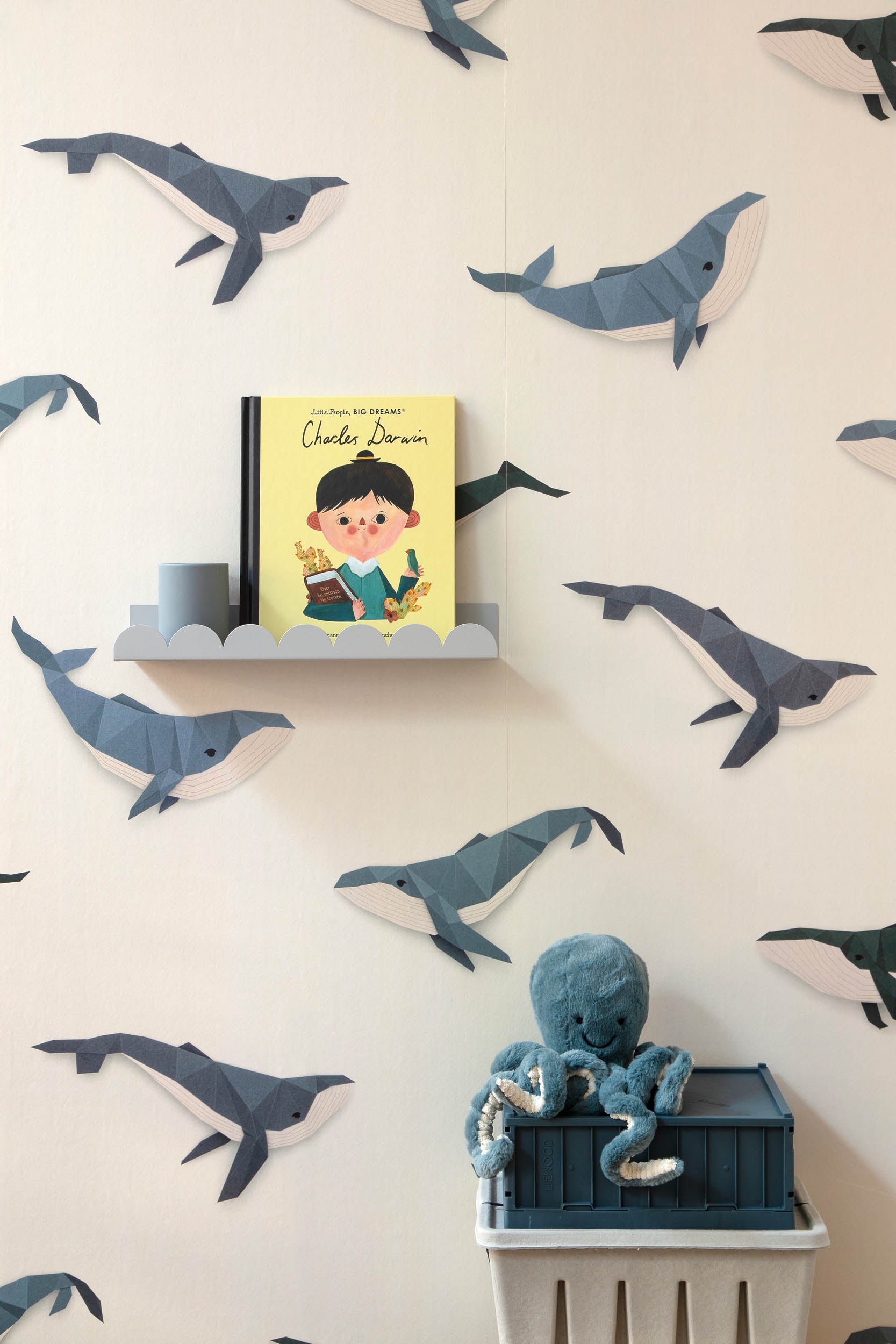 Studio Ditte Walvis Crème Behang