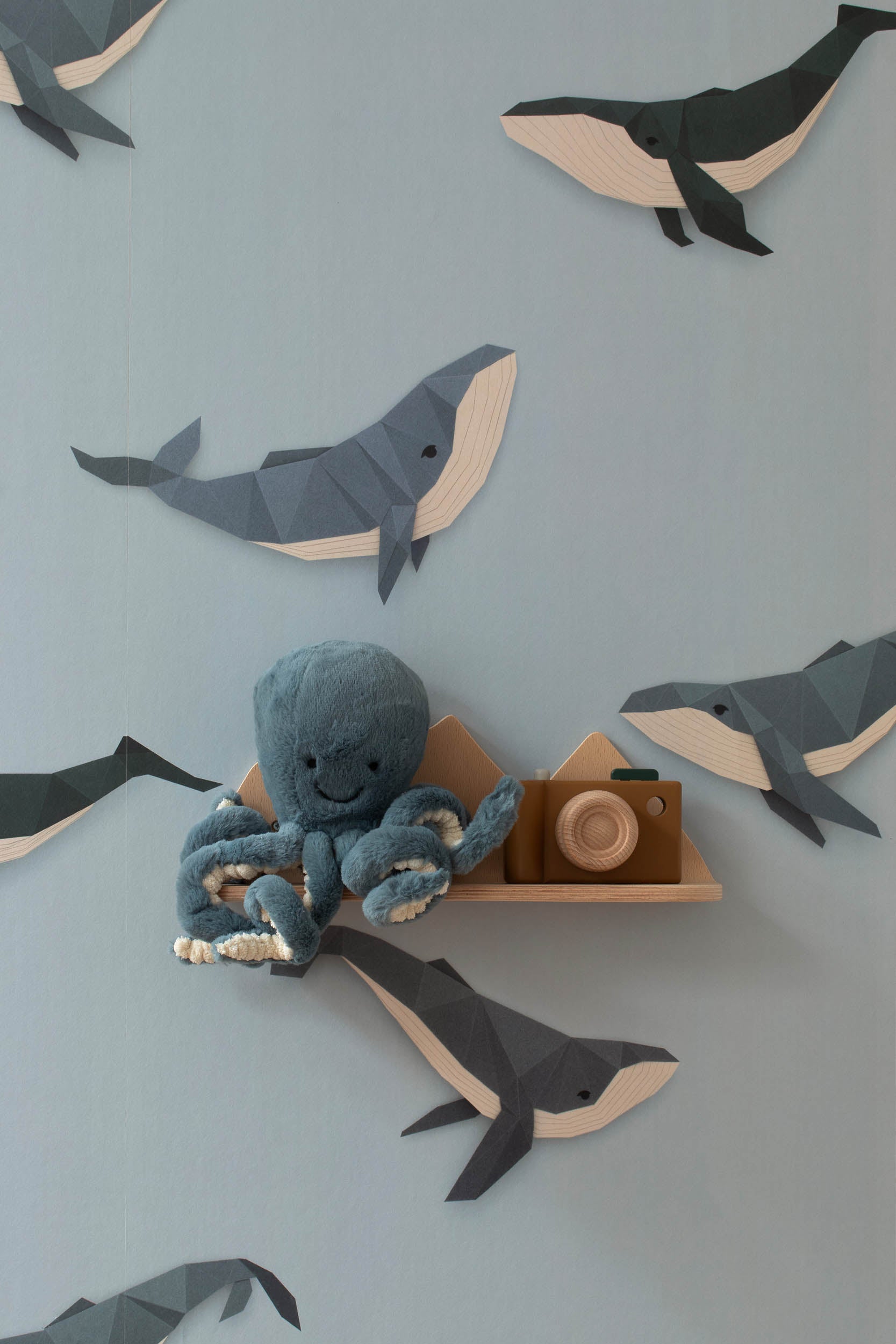 Studio Ditte Walvis Lichtblauw Behang