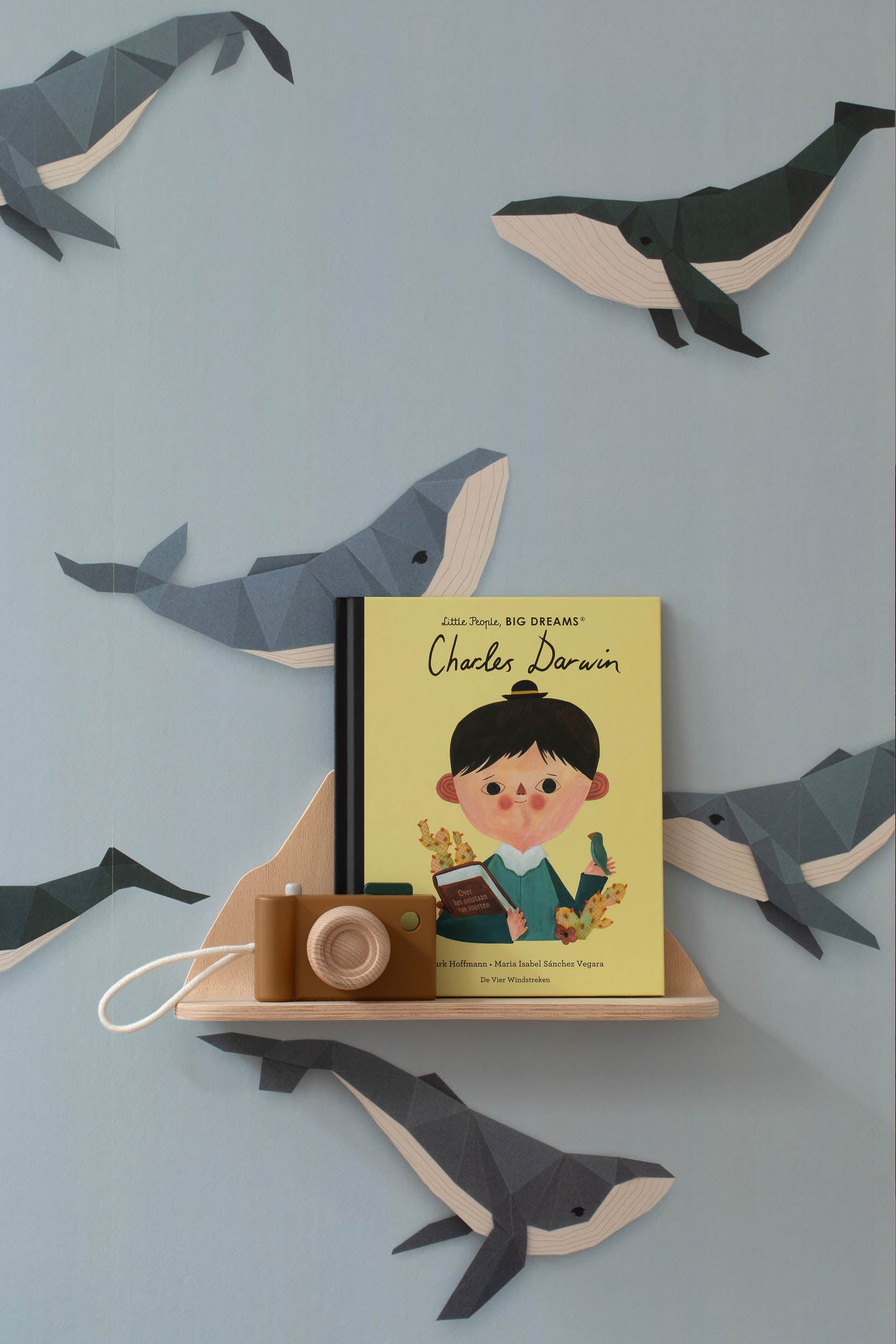 Studio Ditte Walvis Lichtblauw Behang