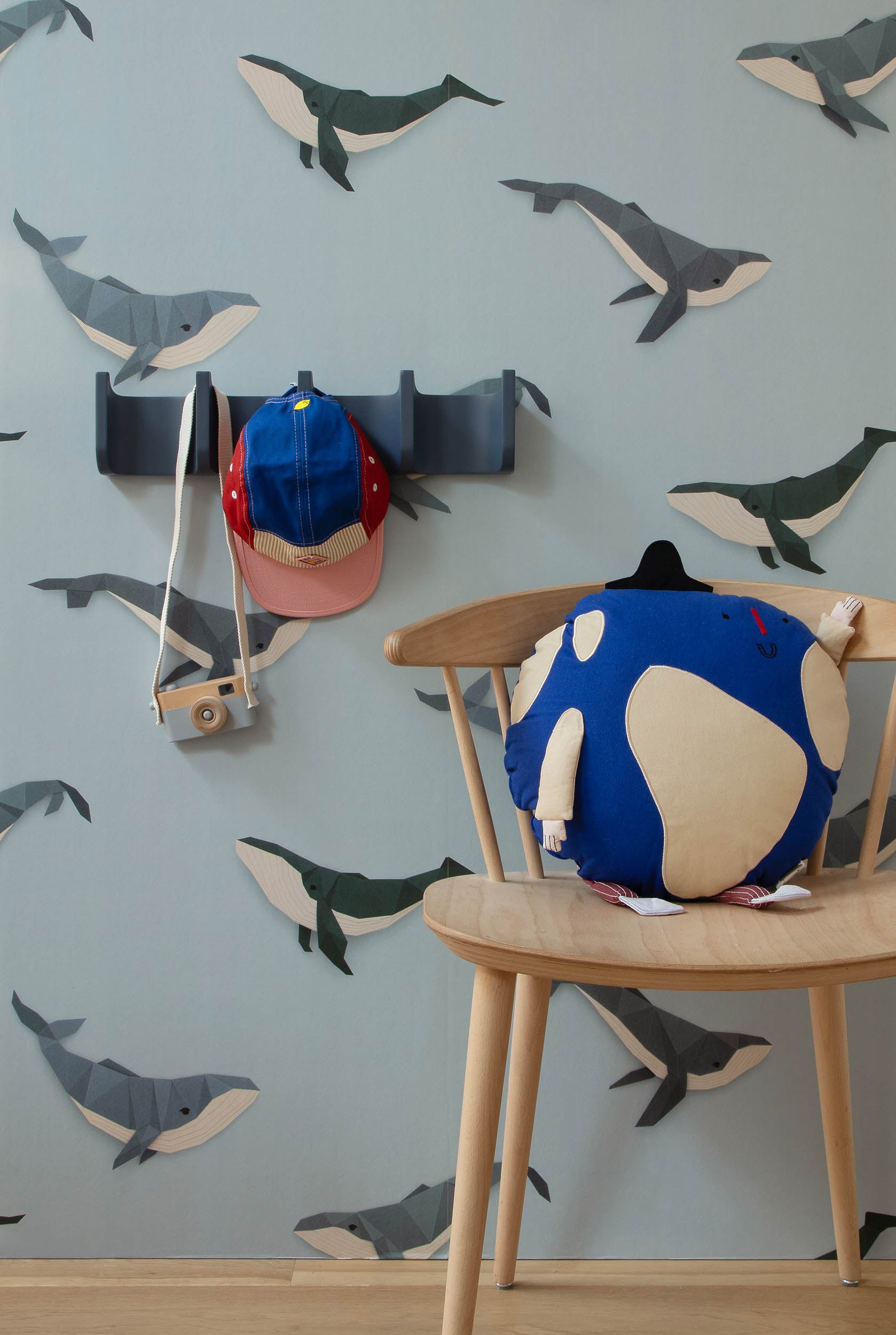 Studio Ditte Walvis Lichtblauw Behang