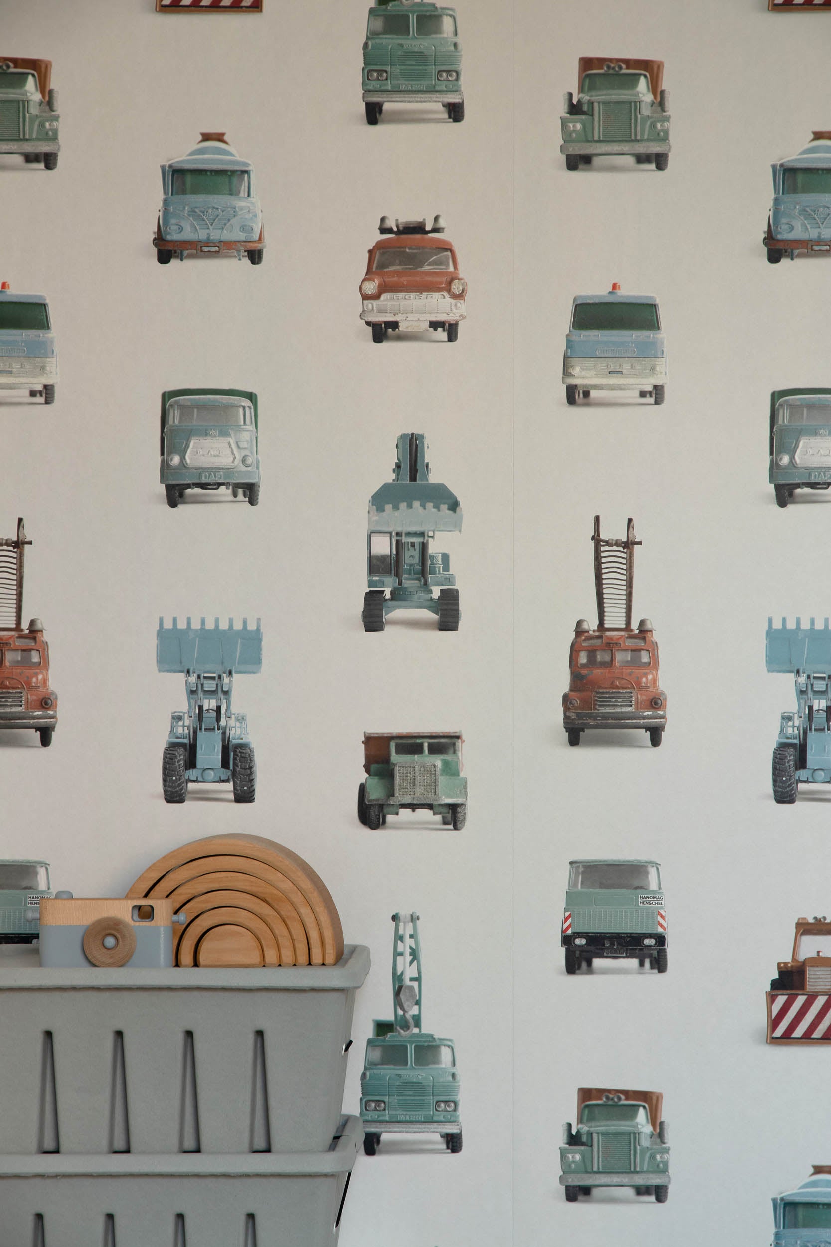 Studio Ditte Werkauto Lichtgrijs Behang