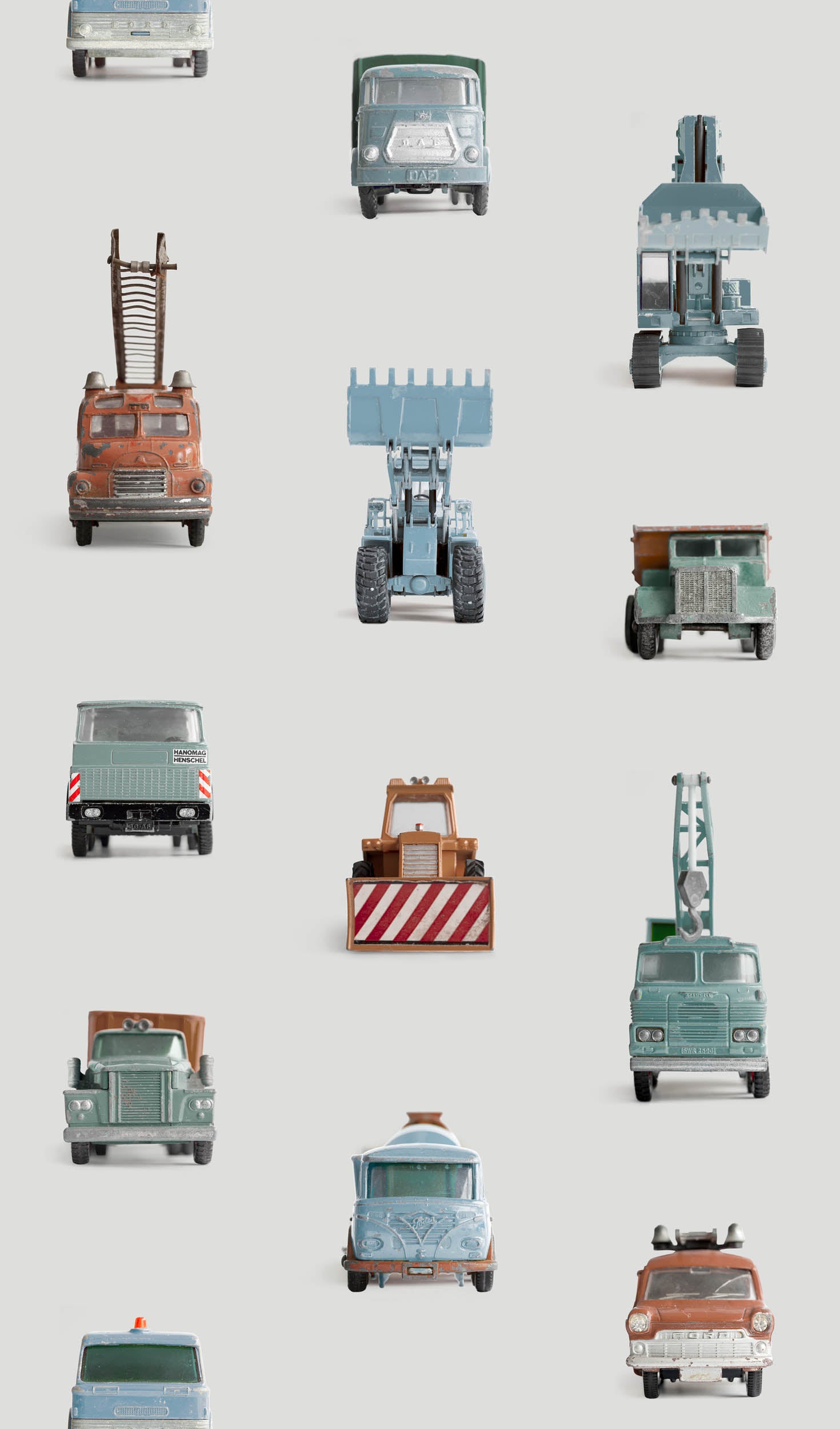 Studio Ditte Werkauto Lichtgrijs Behang