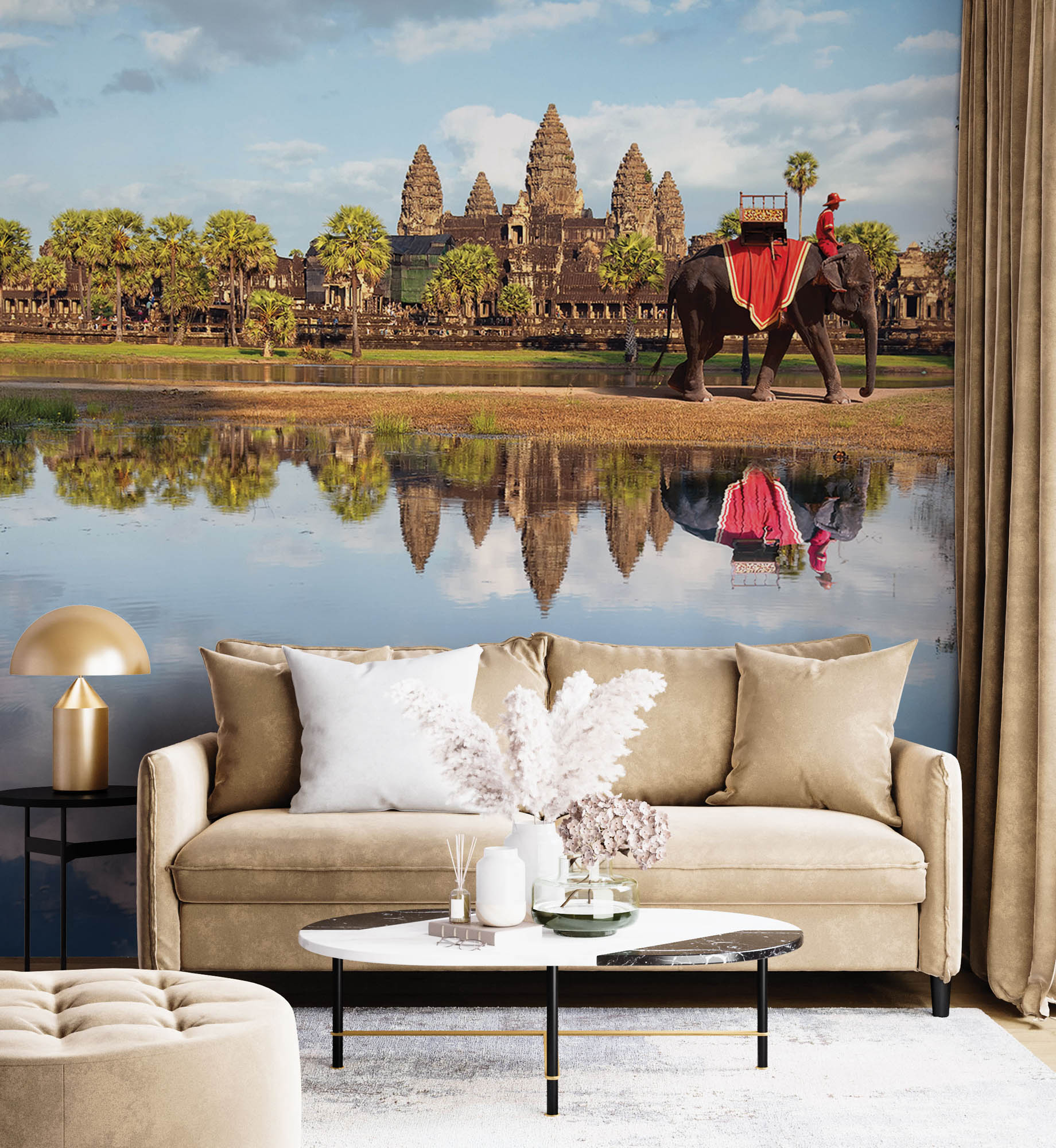 Tempel Cambodja  - LW00053 Fotobehang