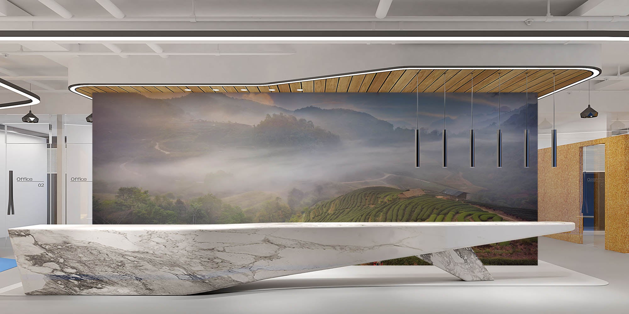 Theeplantage - LW00096 Fotobehang