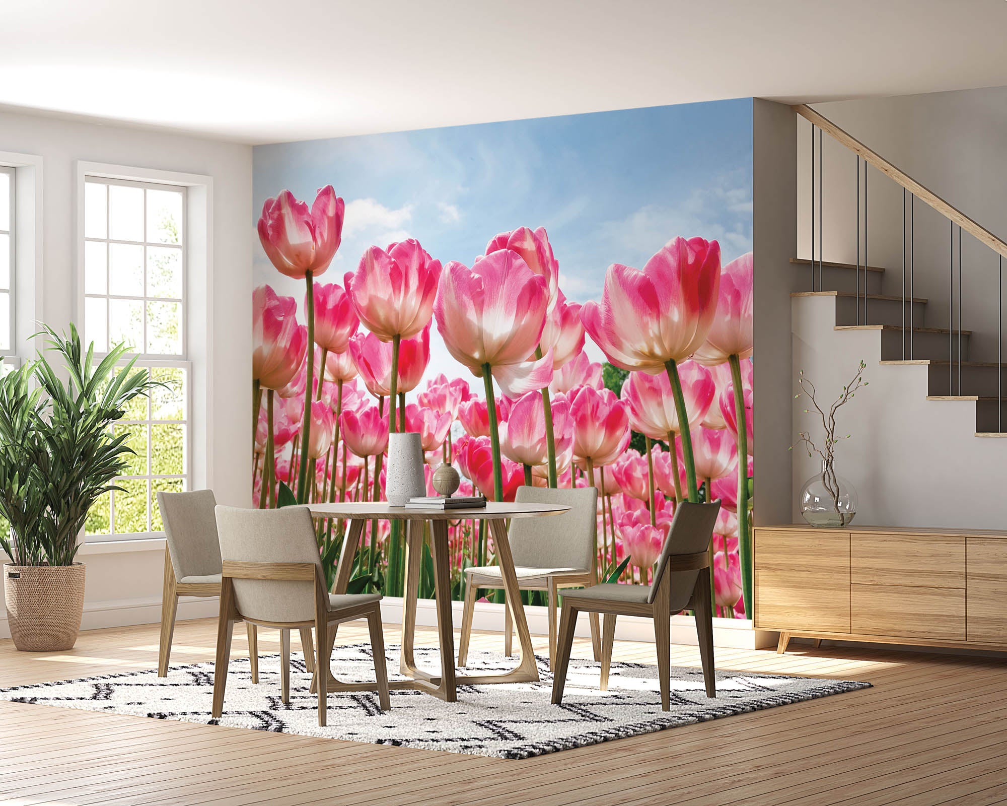 Tulpenveld  - LW00252 Fotobehang