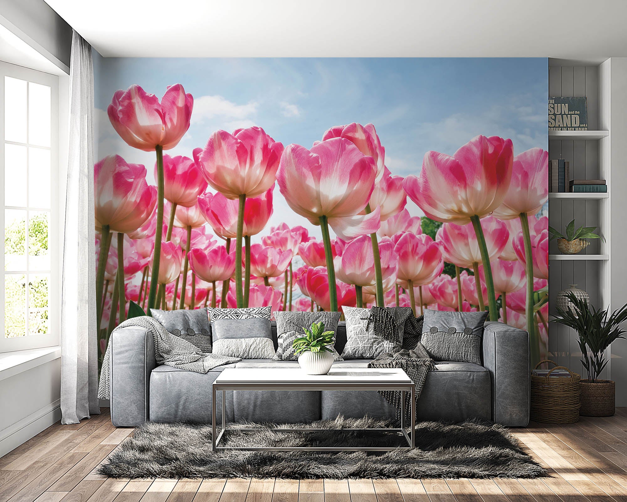 Tulpenveld  - LW00252 Fotobehang