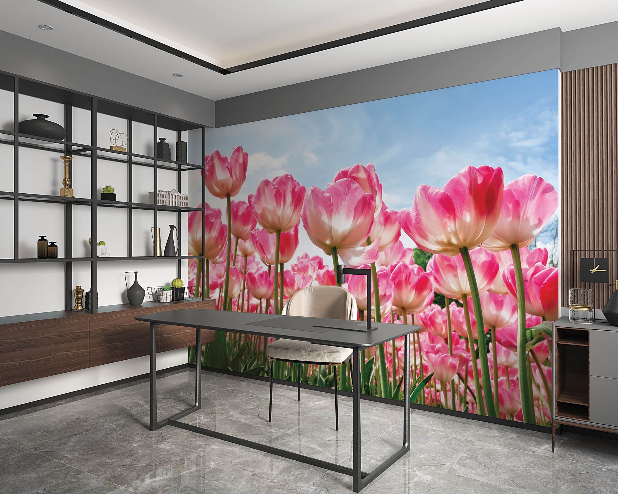 Tulpenveld  - LW00252 Fotobehang