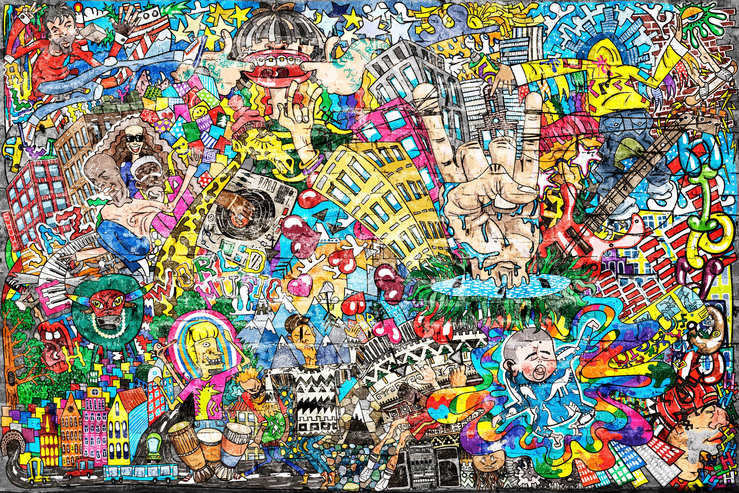Urban Graffiti Kunst - LW00647