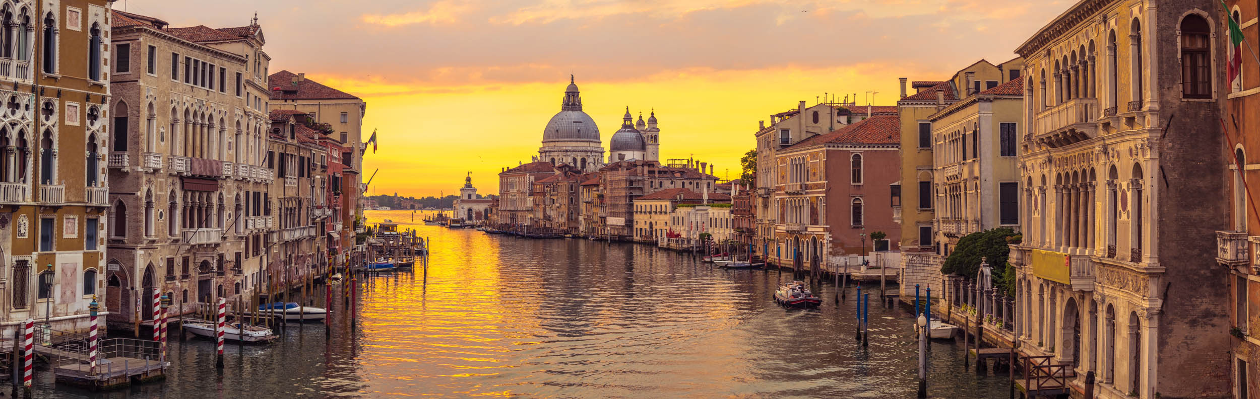 Venetië Grand Canal bij Zonsondergang - LW00770 Fotobehang