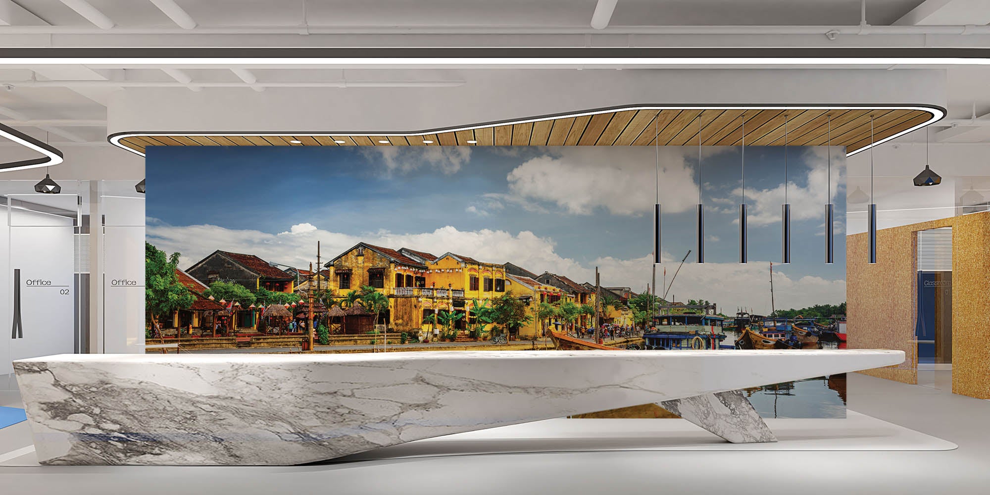 Vietnamese boten - LW00062 Fotobehang