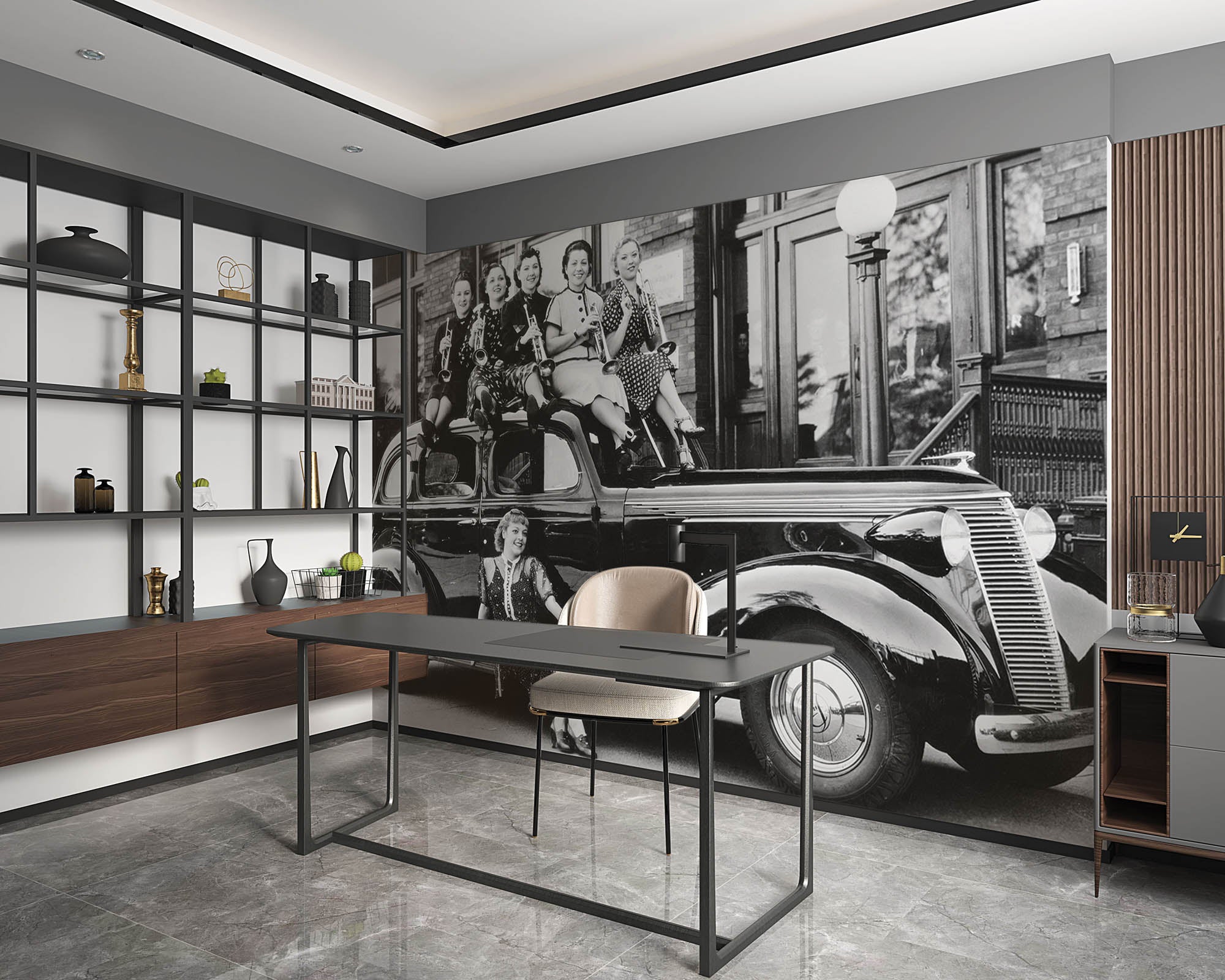 Vintage auto - LW00400 Fotobehang