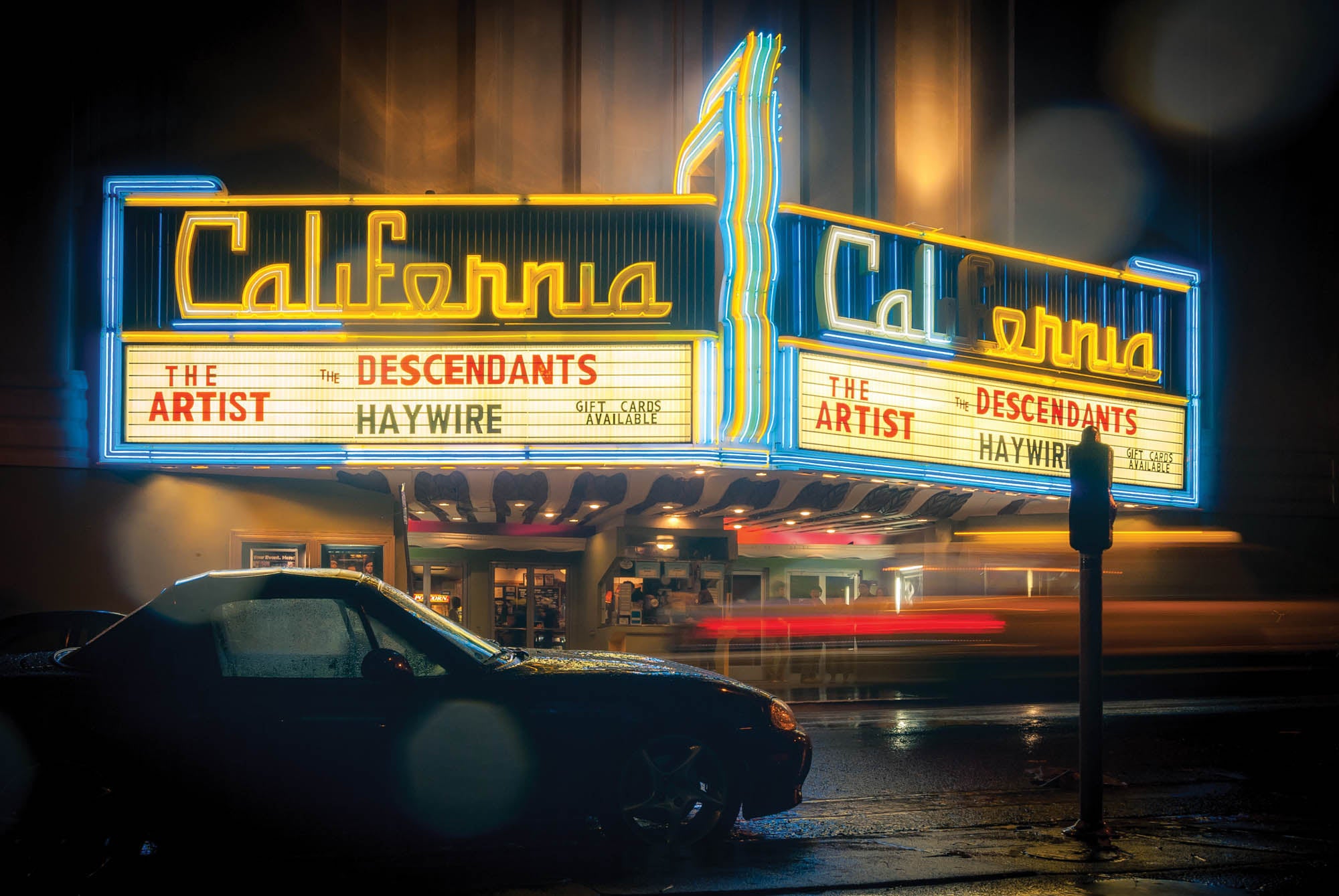 Vintage foto oude bioscoop - LW00433 Fotobehang