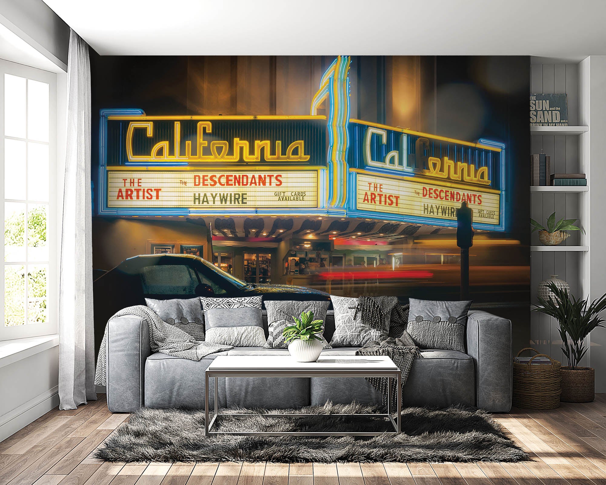 Vintage foto oude bioscoop - LW00433 Fotobehang