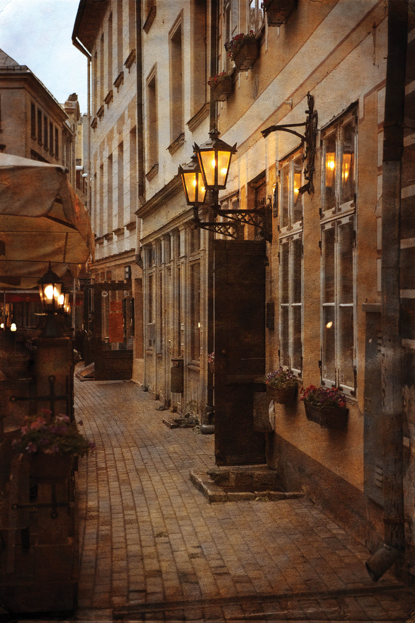 Vintage photo of a street - LW00350