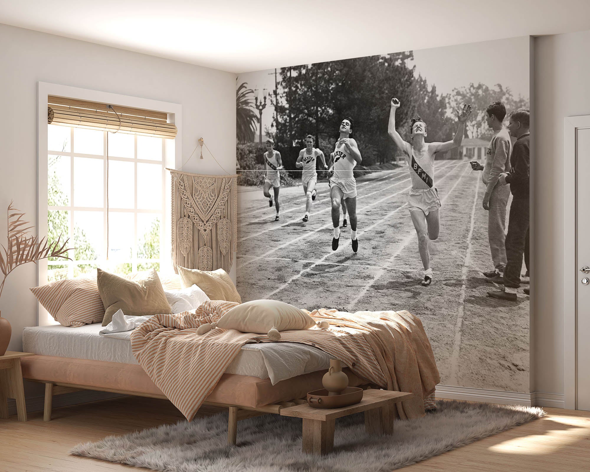 Vintage hardlopers finish - LW00398 Fotobehang