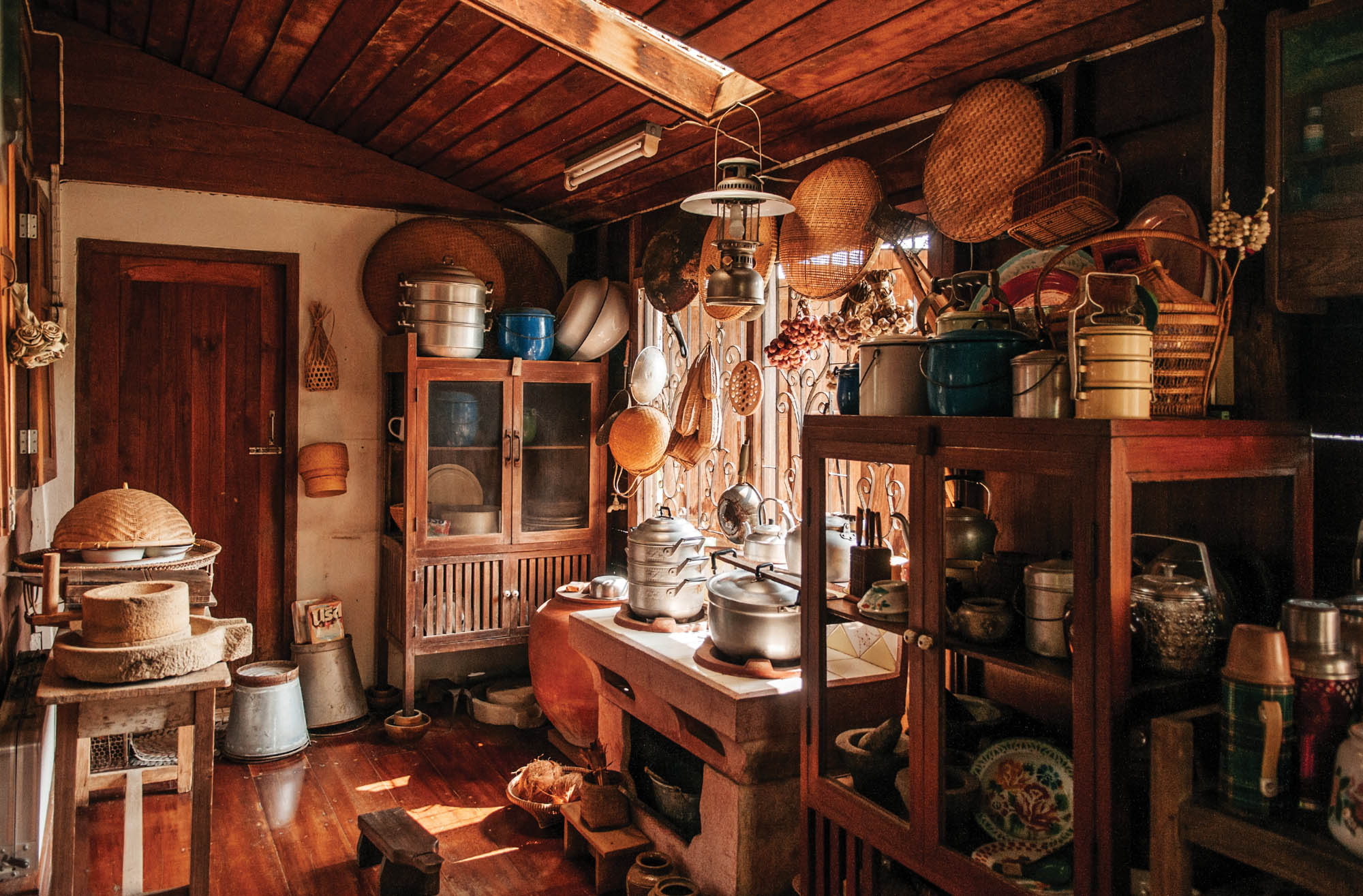 Vintage oude keuken - LW00093 Fotobehang