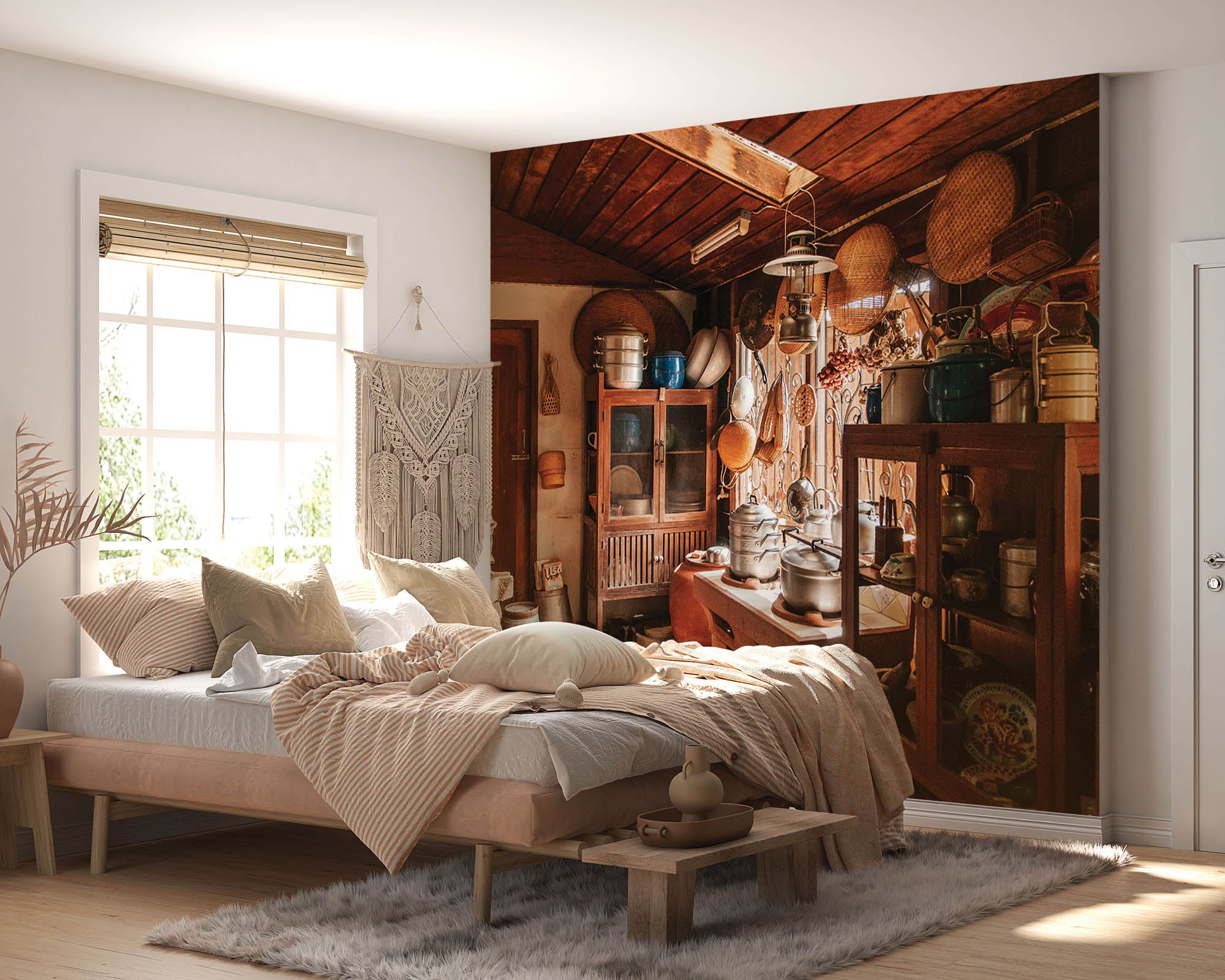 Vintage oude keuken - LW00093 Fotobehang