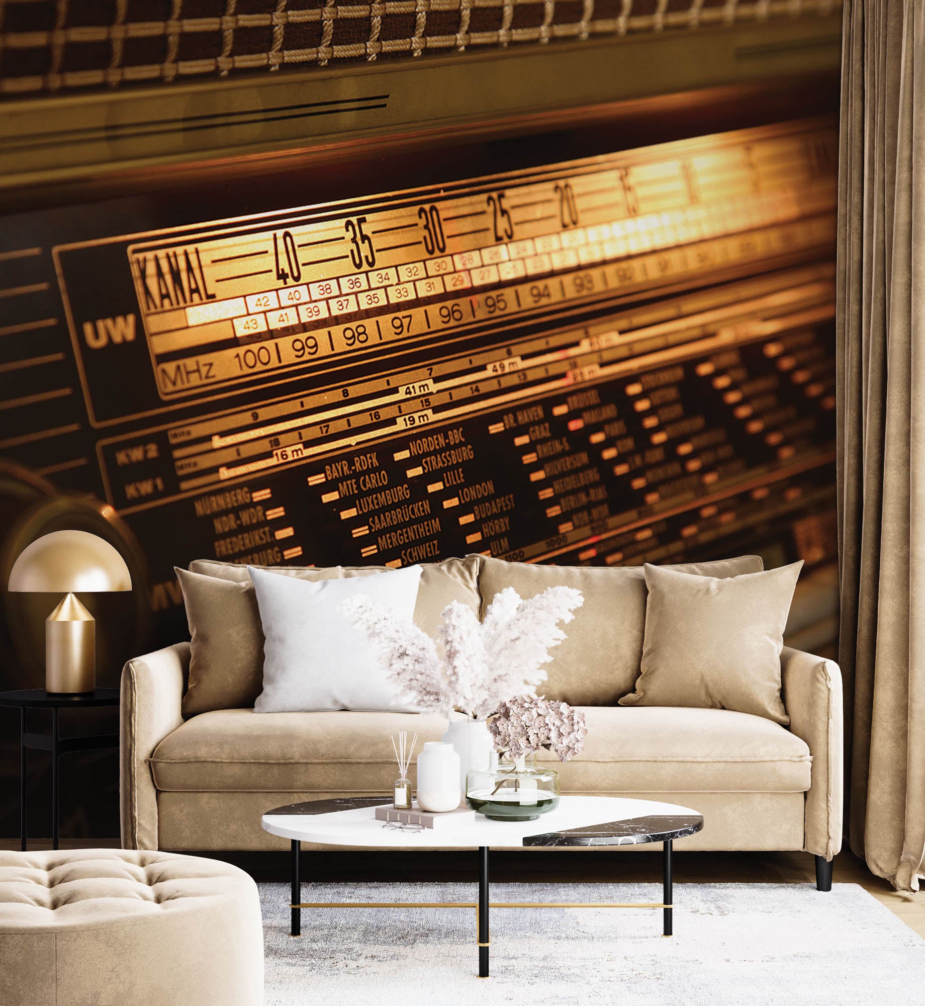 Vintage radio - LW00418 Fotobehang