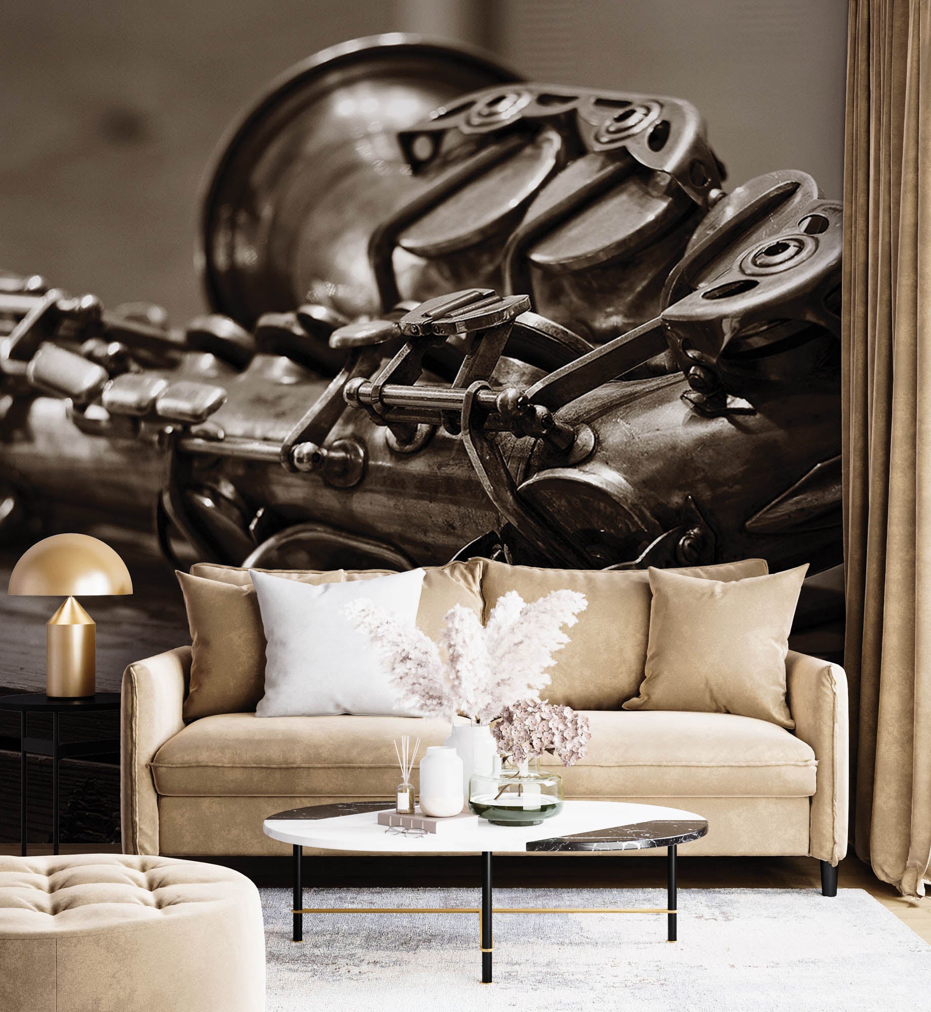 Vintage saxofoon - LW00427 Fotobehang