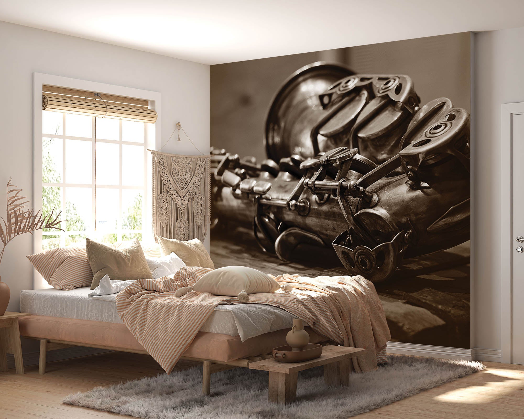 Vintage saxofoon - LW00427 Fotobehang