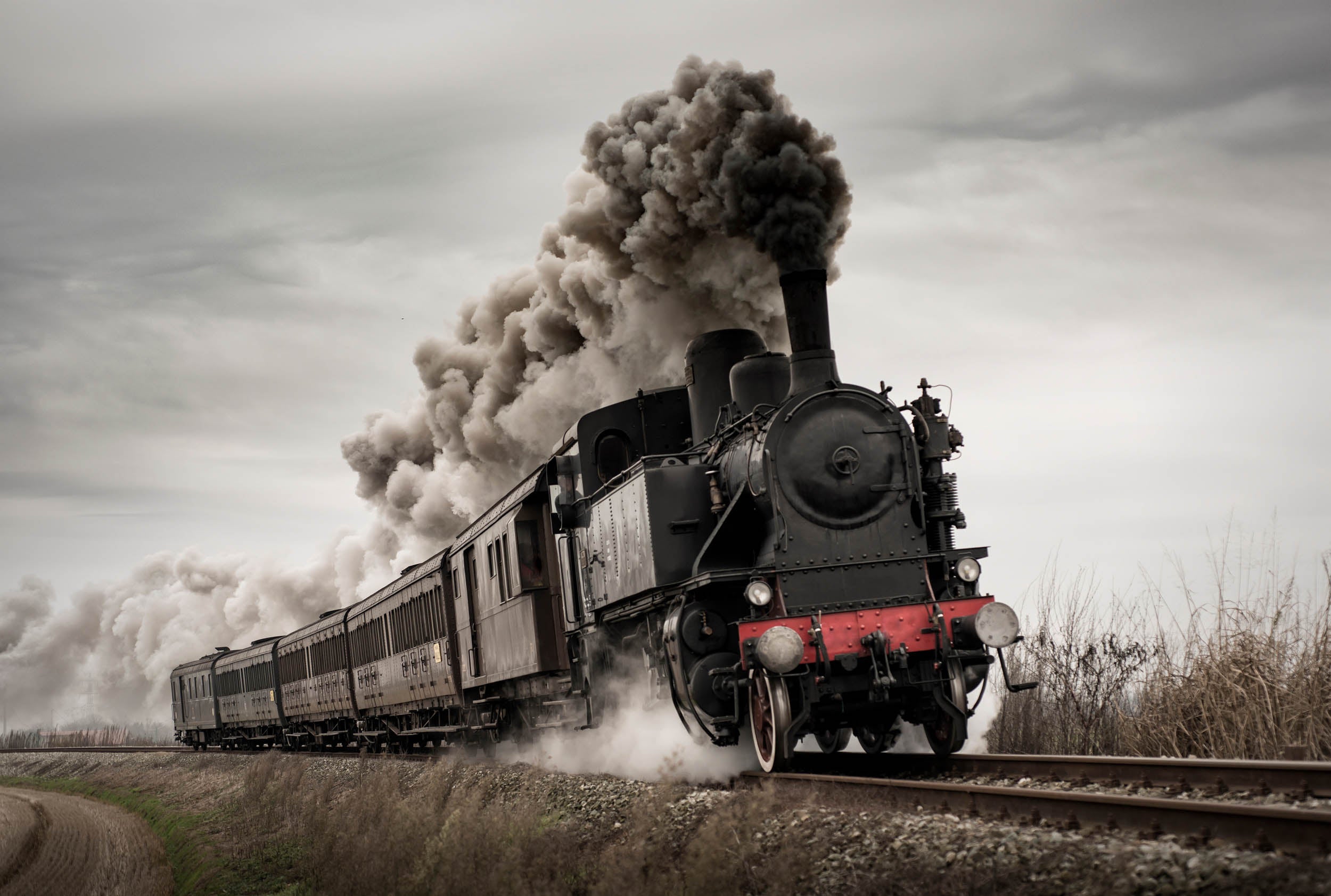 Vintage Stoomtrein in Beweging - LW00927