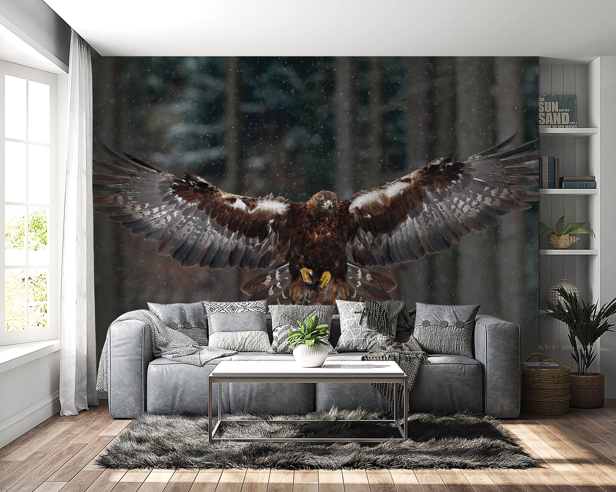 Vliegende arend - LW00164 Fotobehang