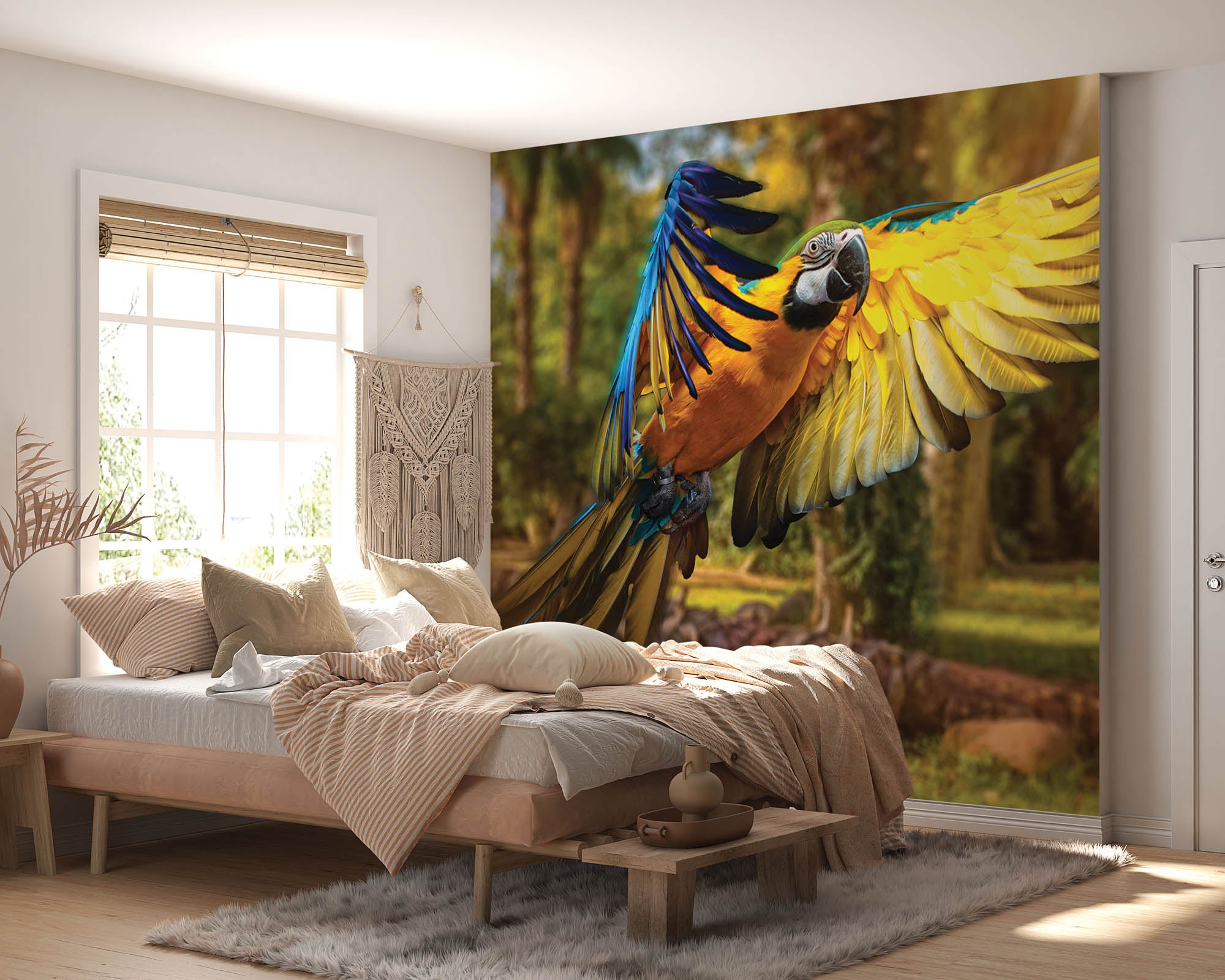 Vliegende papegaai - LW00161 Fotobehang