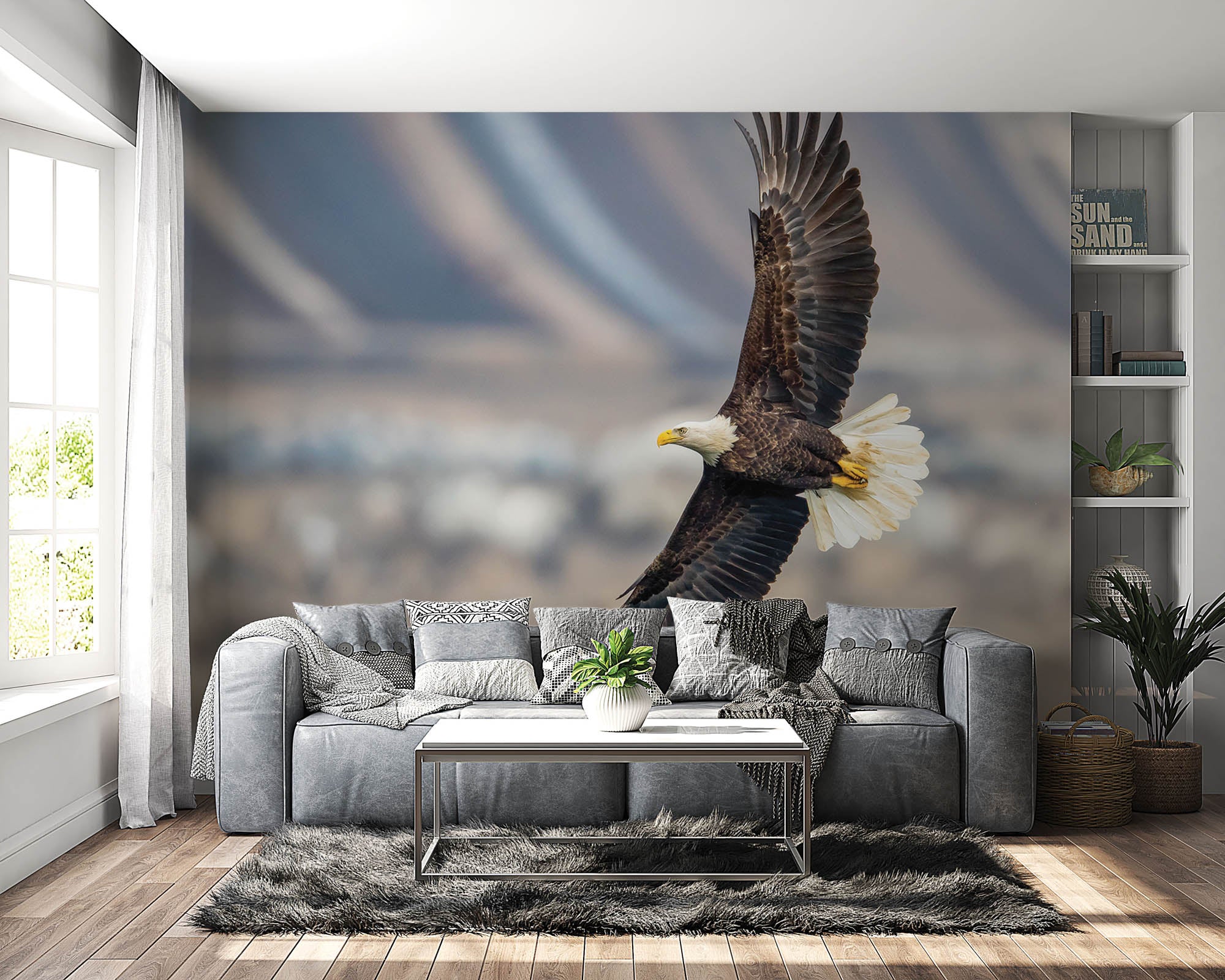 Vliegende zeearend - LW00190 Fotobehang