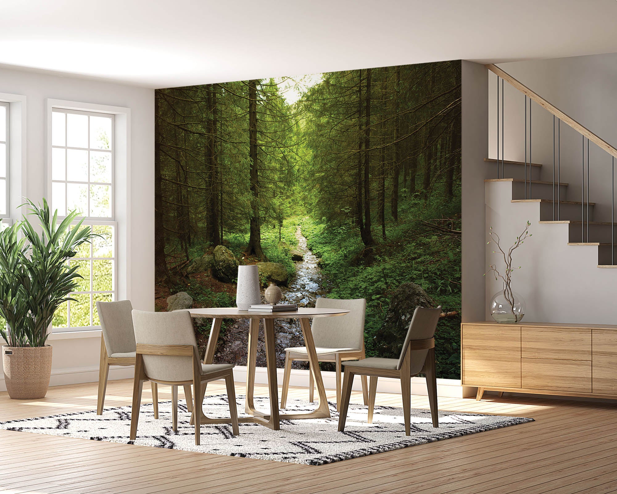 Voetpad door het bos  - LW00269 Fotobehang