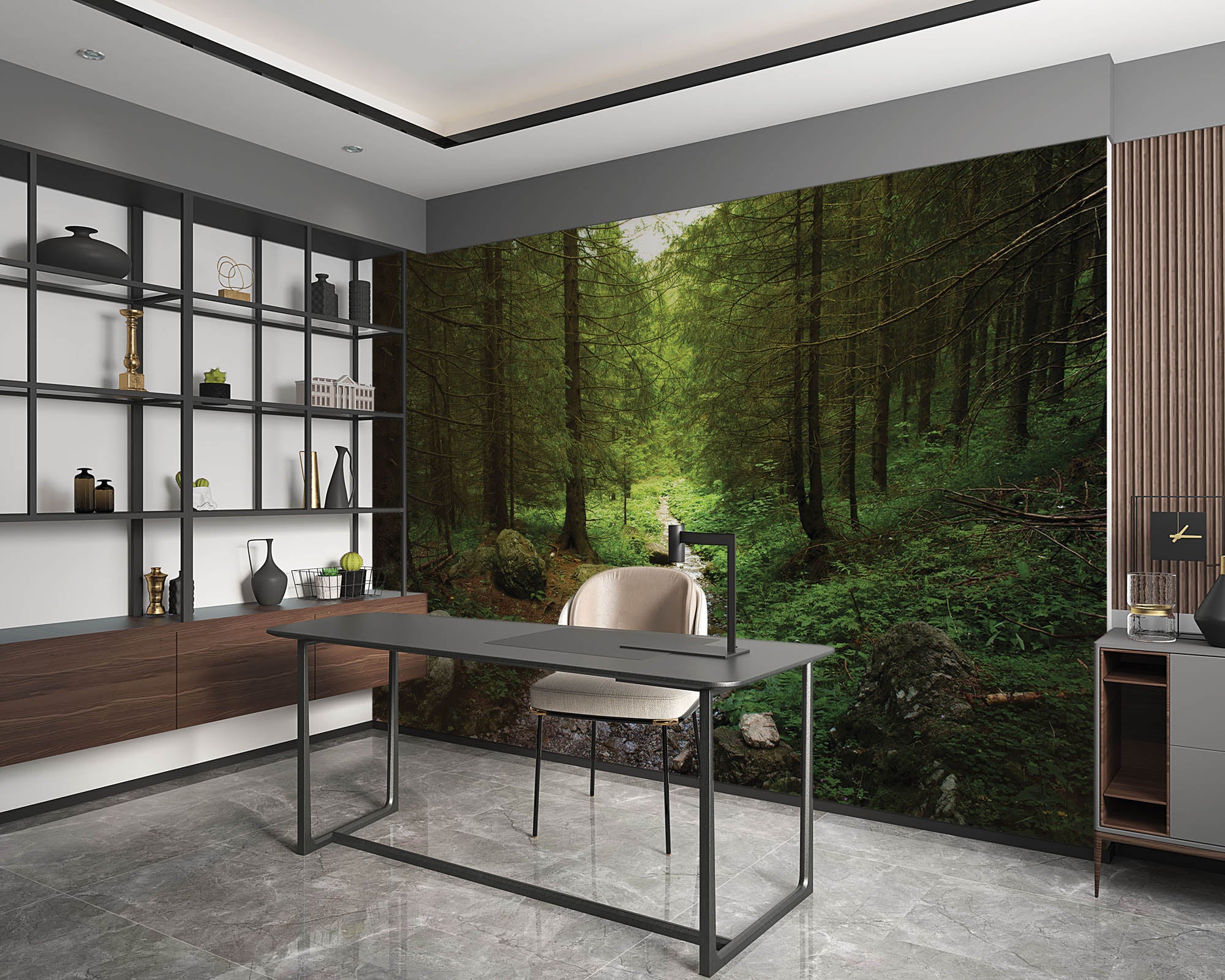 Voetpad door het bos  - LW00269 Fotobehang