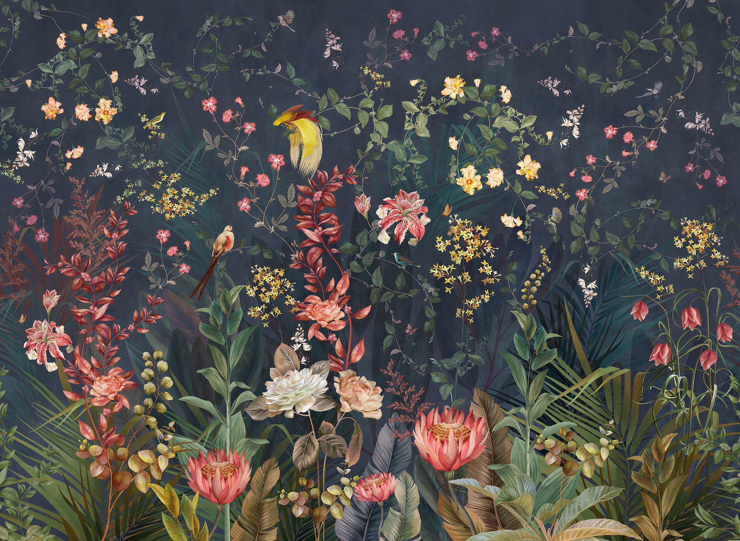 Vogels in een Tropische Tuin - LW00461