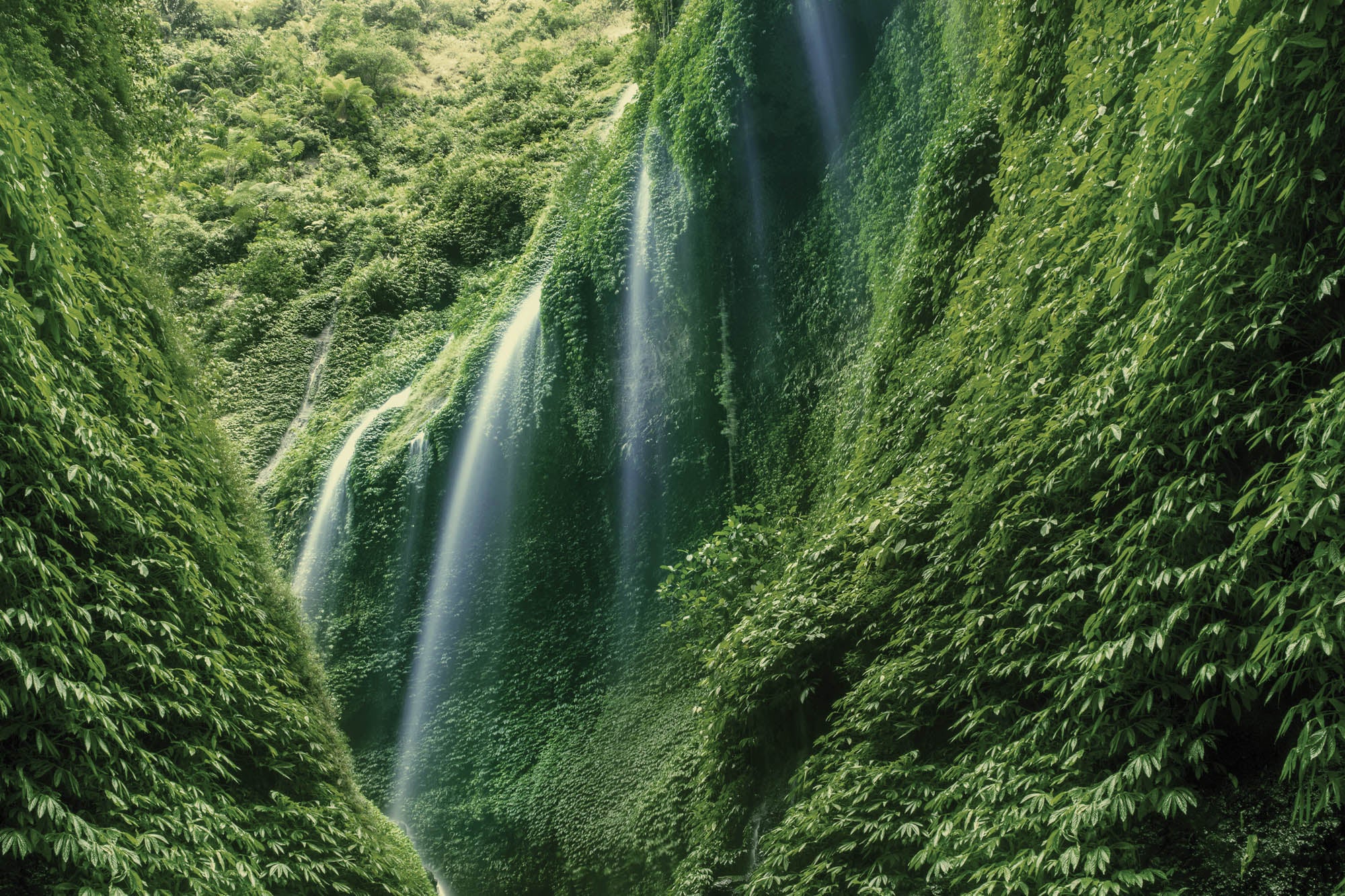 Waterval vanaf  een berg - LW00255 Fotobehang