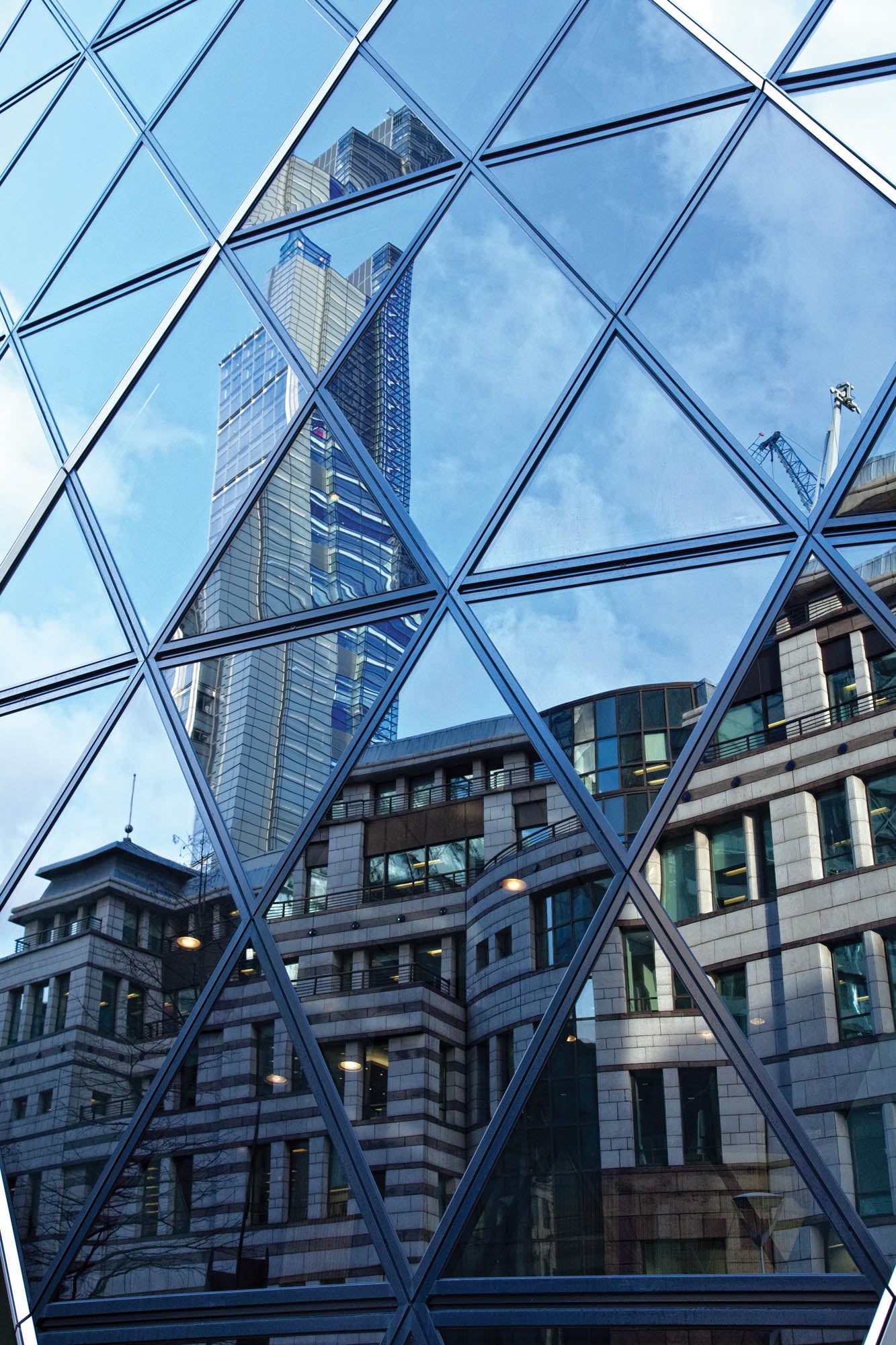 Weerspiegeling in gebouw - LW00017 Fotobehang