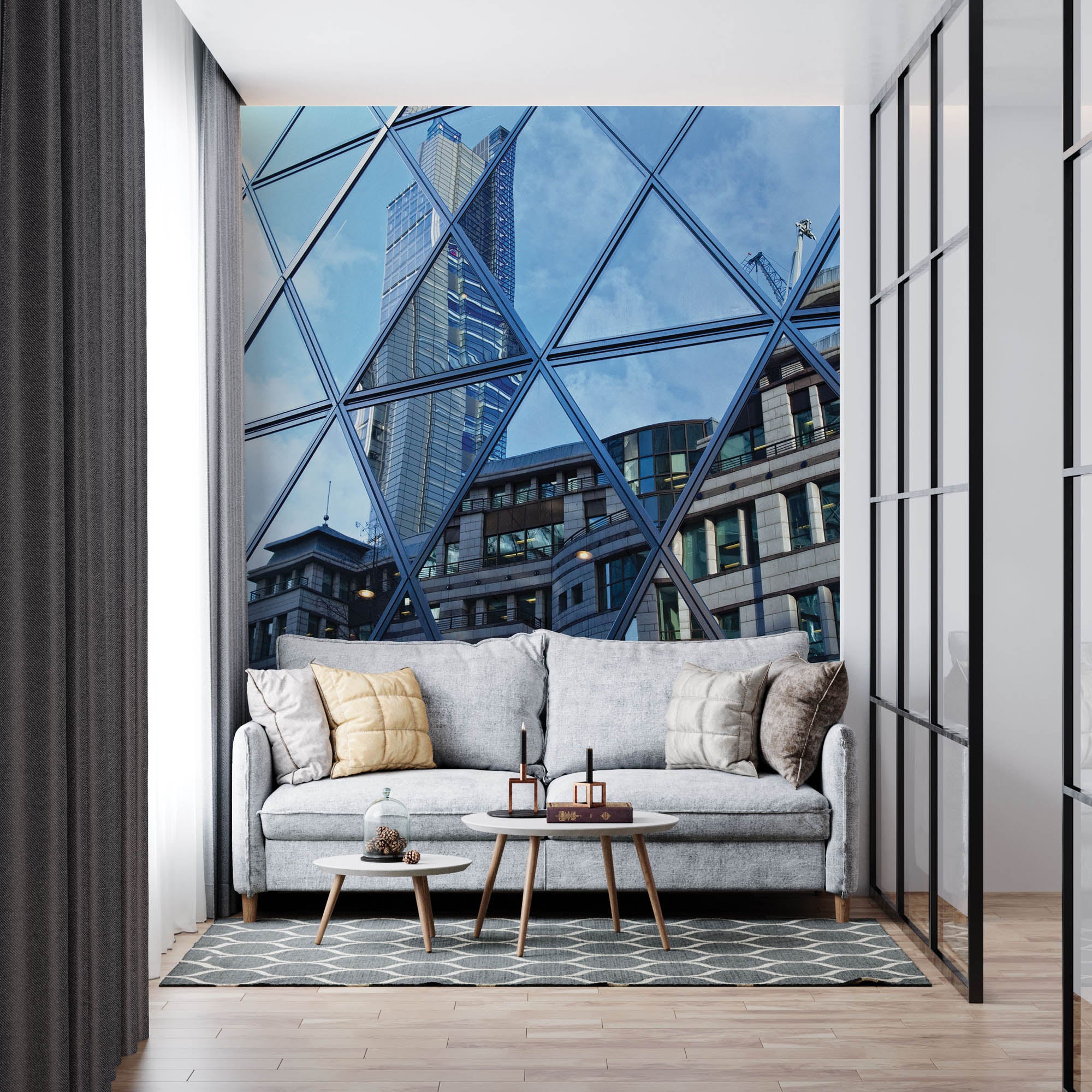 Weerspiegeling in gebouw - LW00017 Fotobehang