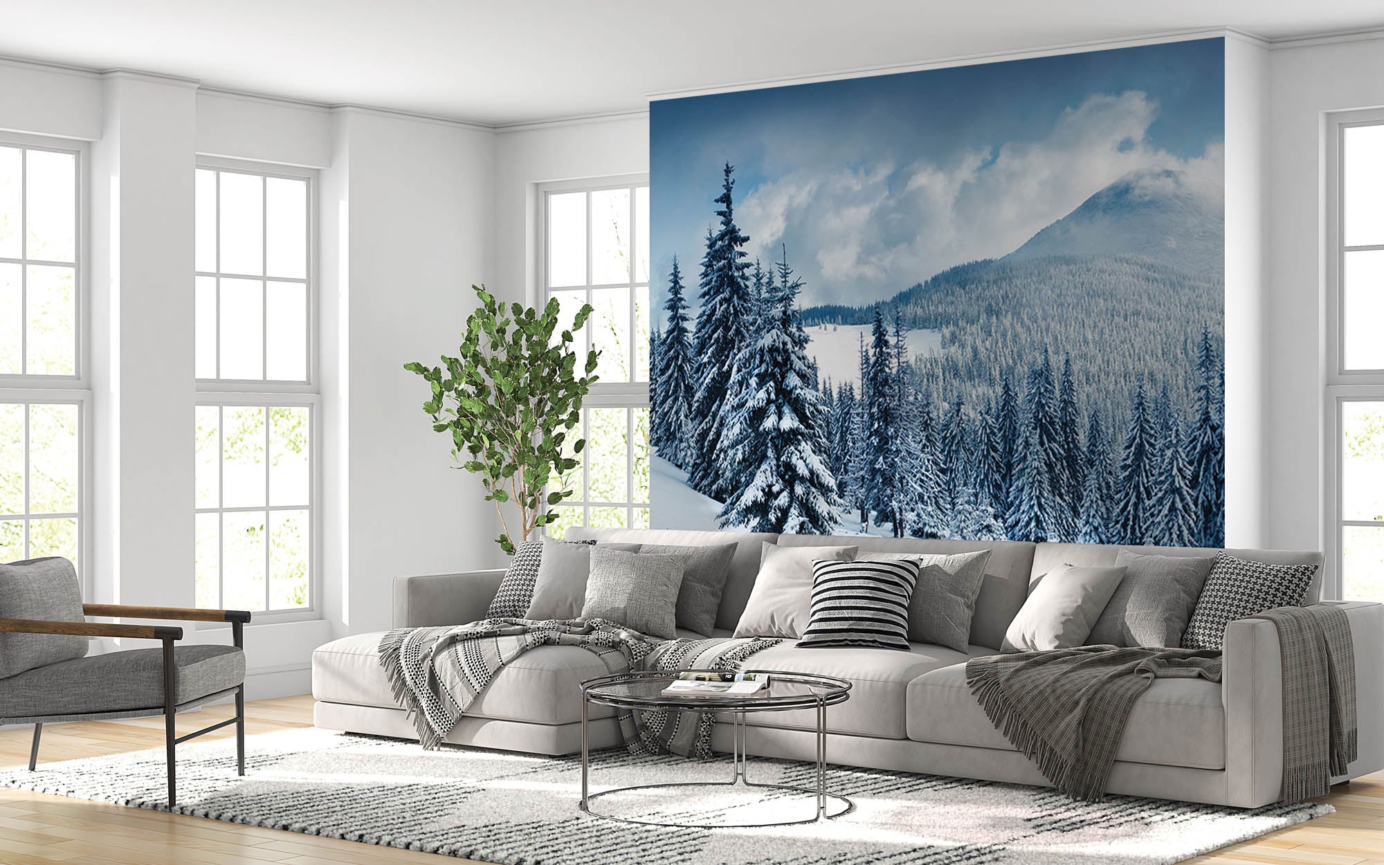 Winterlandschap - LW00246 Fotobehang