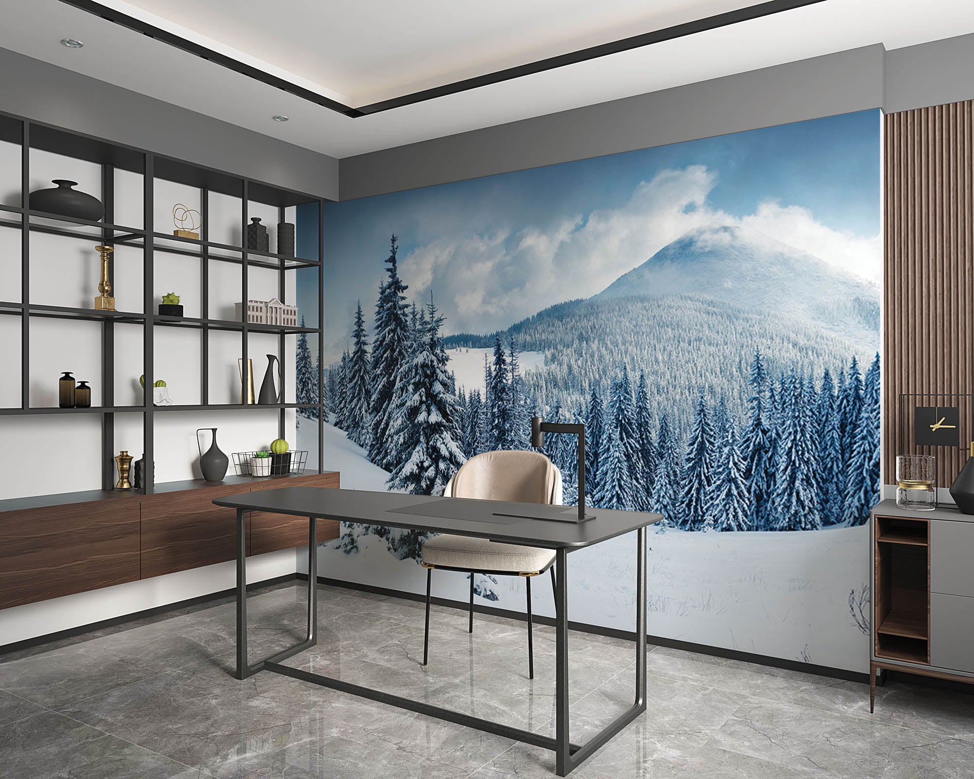 Winterlandschap - LW00246 Fotobehang