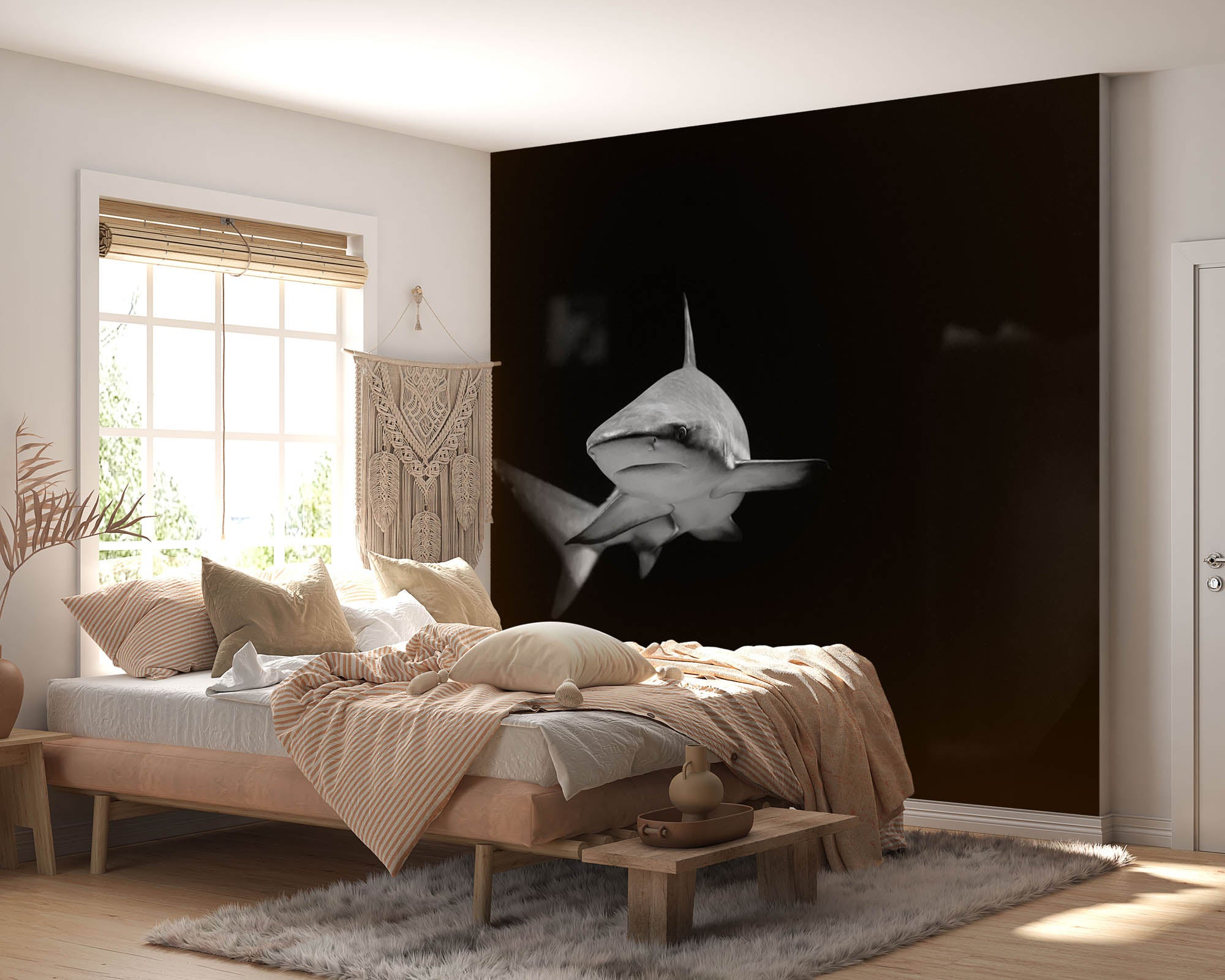 Witte haai  - LW00233 Fotobehang