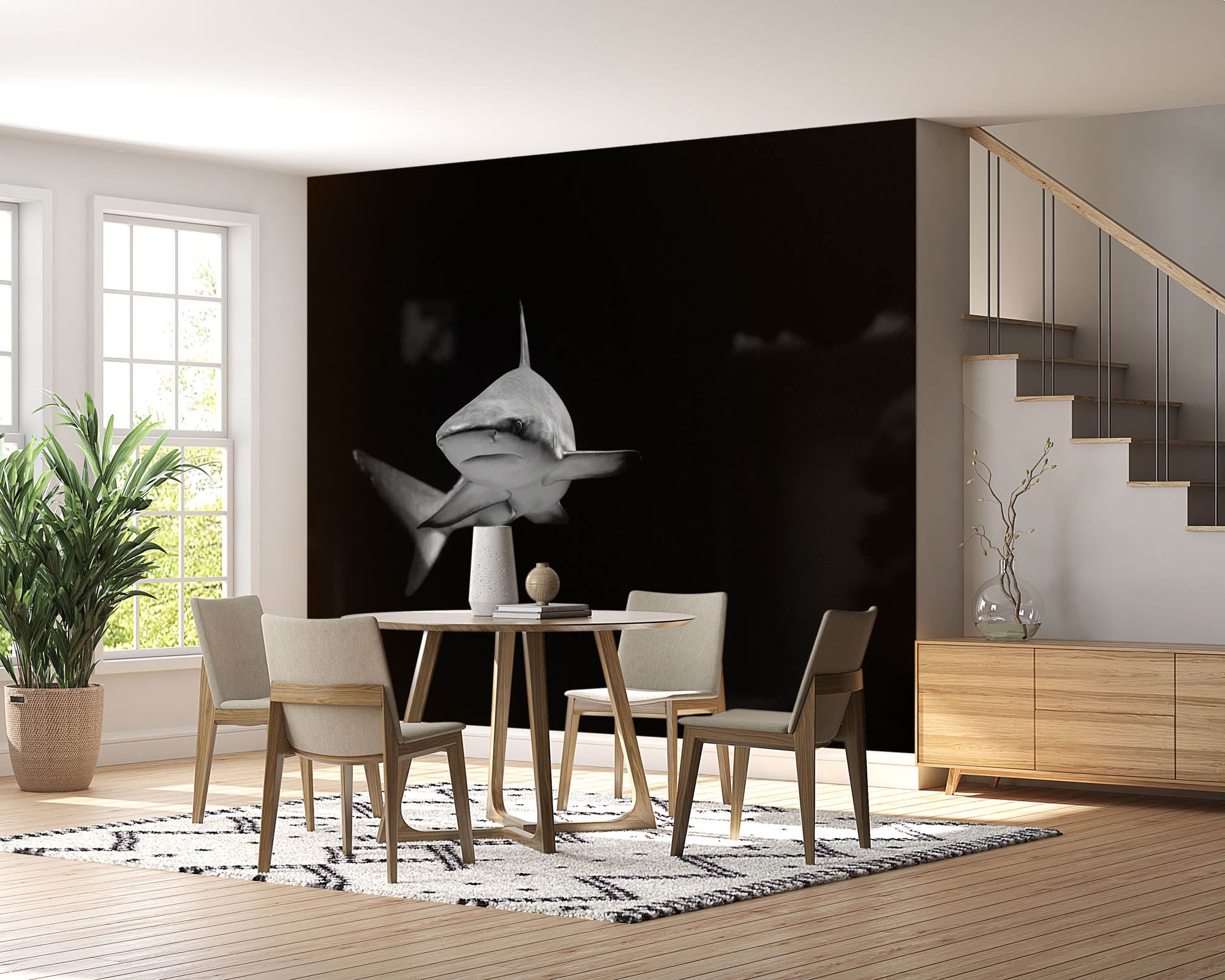 Witte haai  - LW00233 Fotobehang