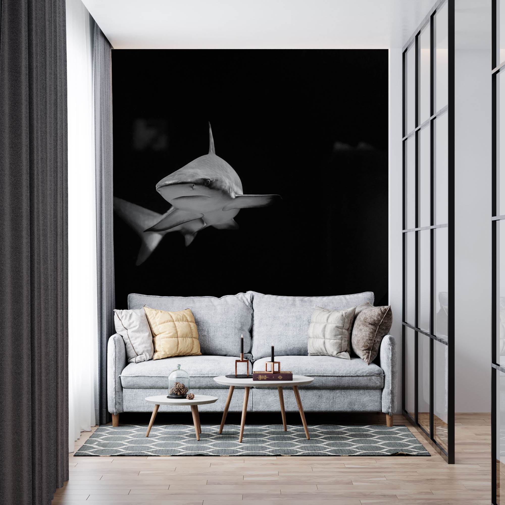 Witte haai  - LW00233 Fotobehang