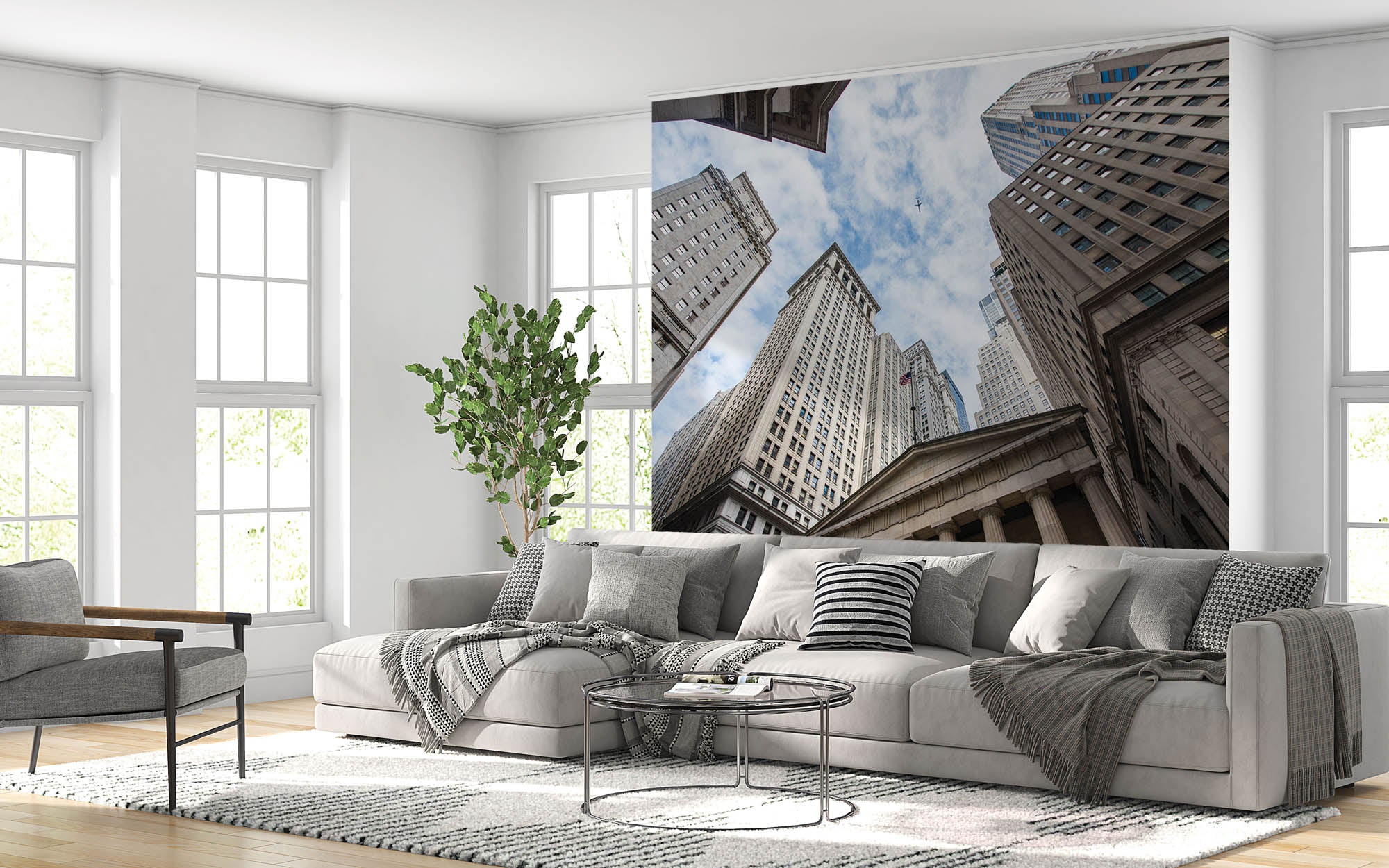 Wolkenkrabbers Wall Street - LW00316 Fotobehang