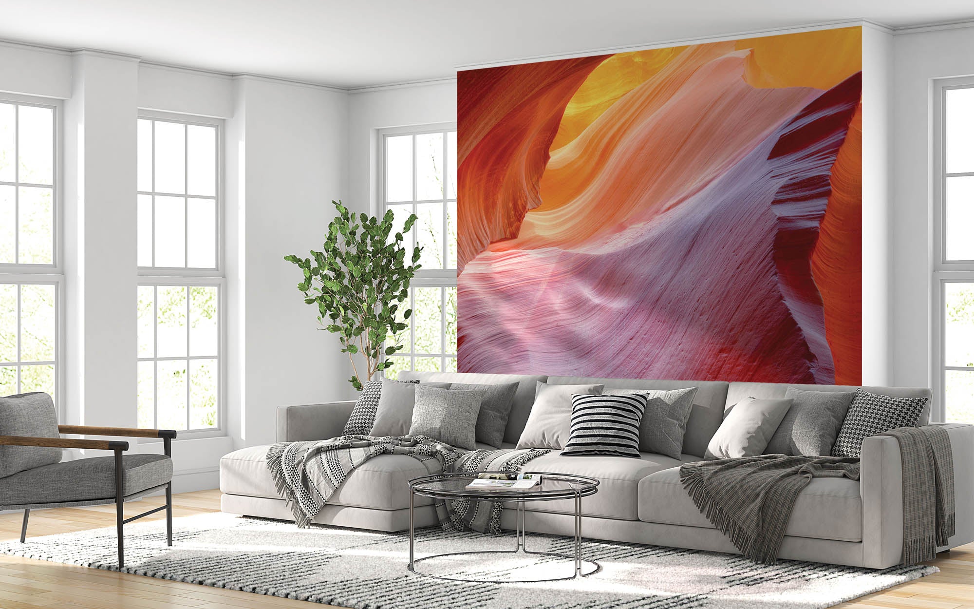 Zandsteen in Antelope Slot Canyon - LW00107 Fotobehang