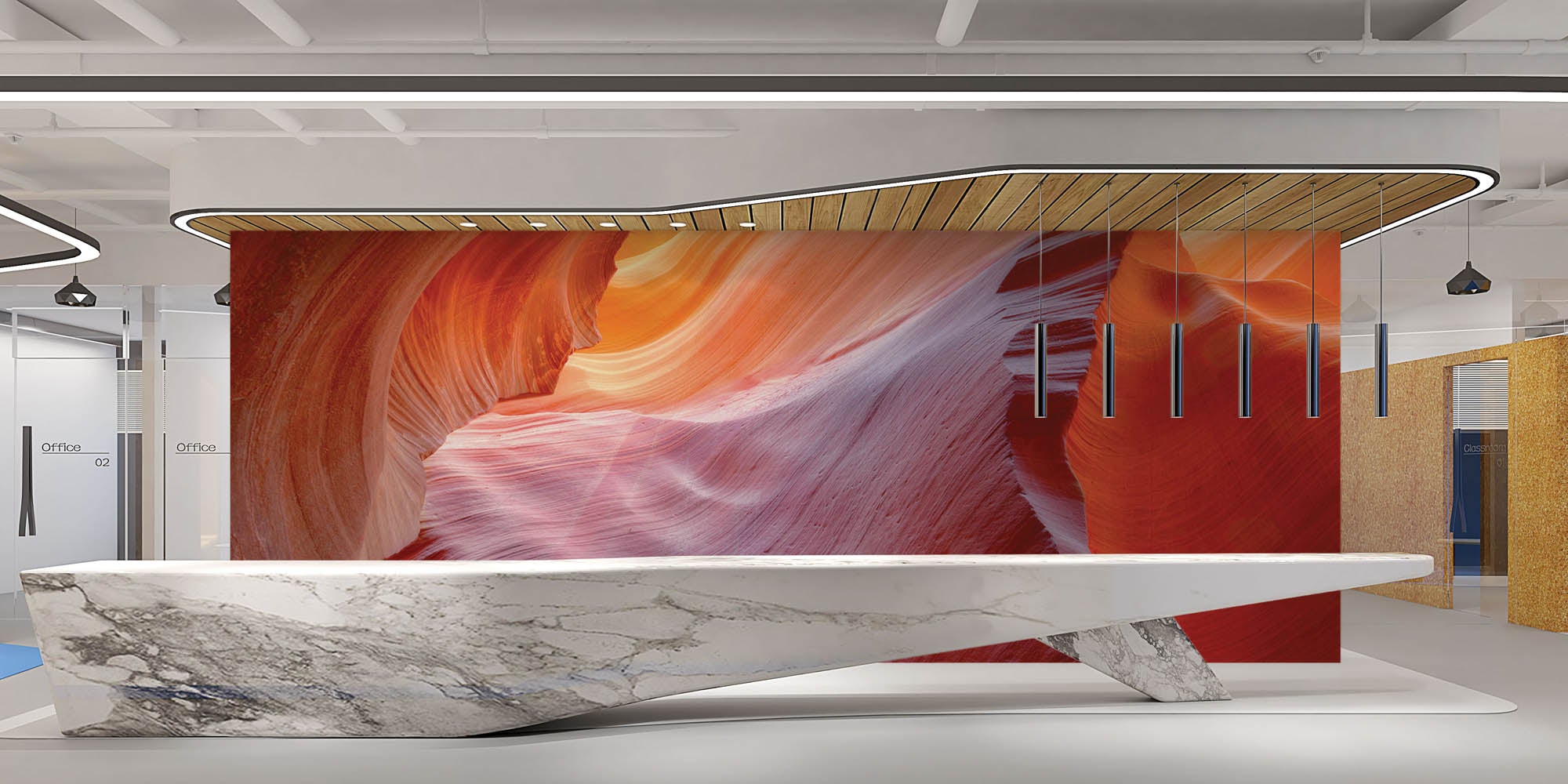 Zandsteen in Antelope Slot Canyon - LW00107 Fotobehang