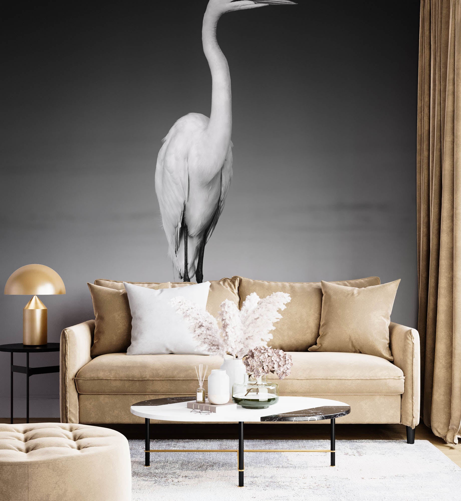 Zilverreiger  - LW00207 Fotobehang