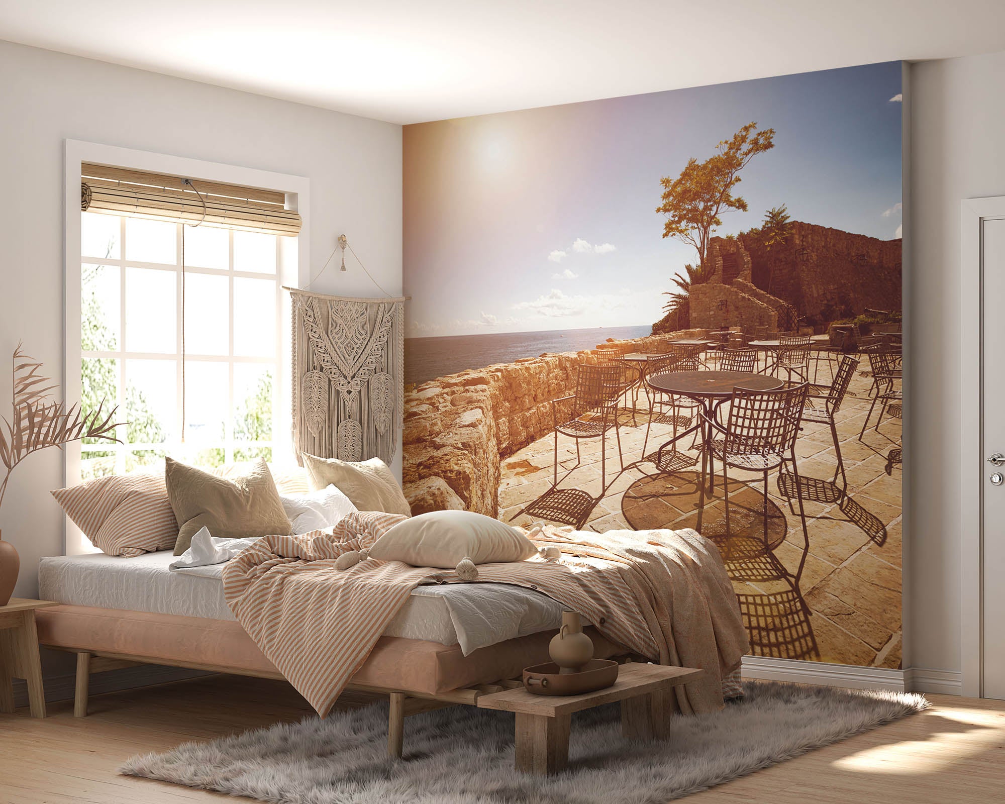 Zonnig terras - LW00361 Fotobehang