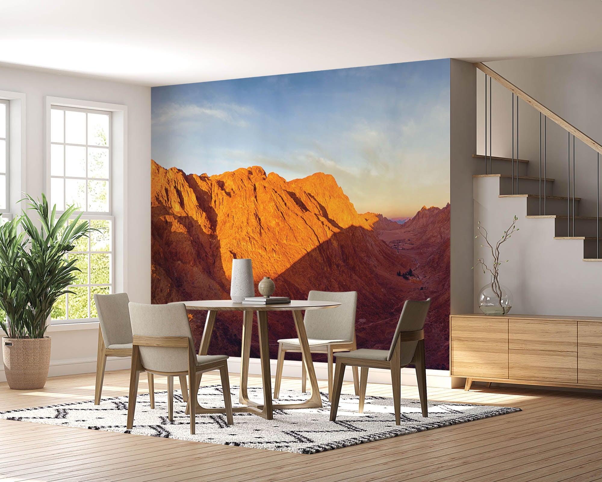 Zonsopgang berg  - LW00146 Fotobehang