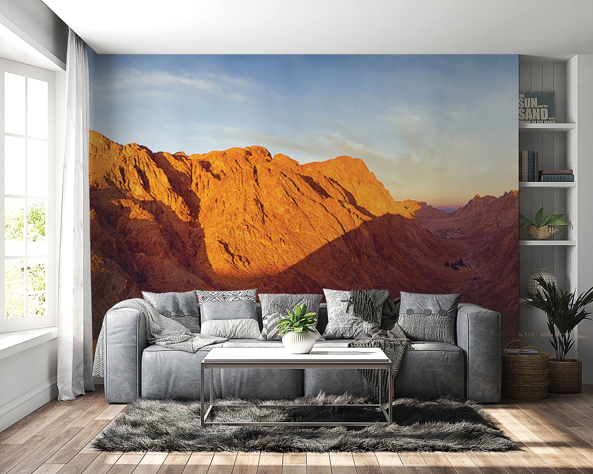 Zonsopgang berg  - LW00146 Fotobehang