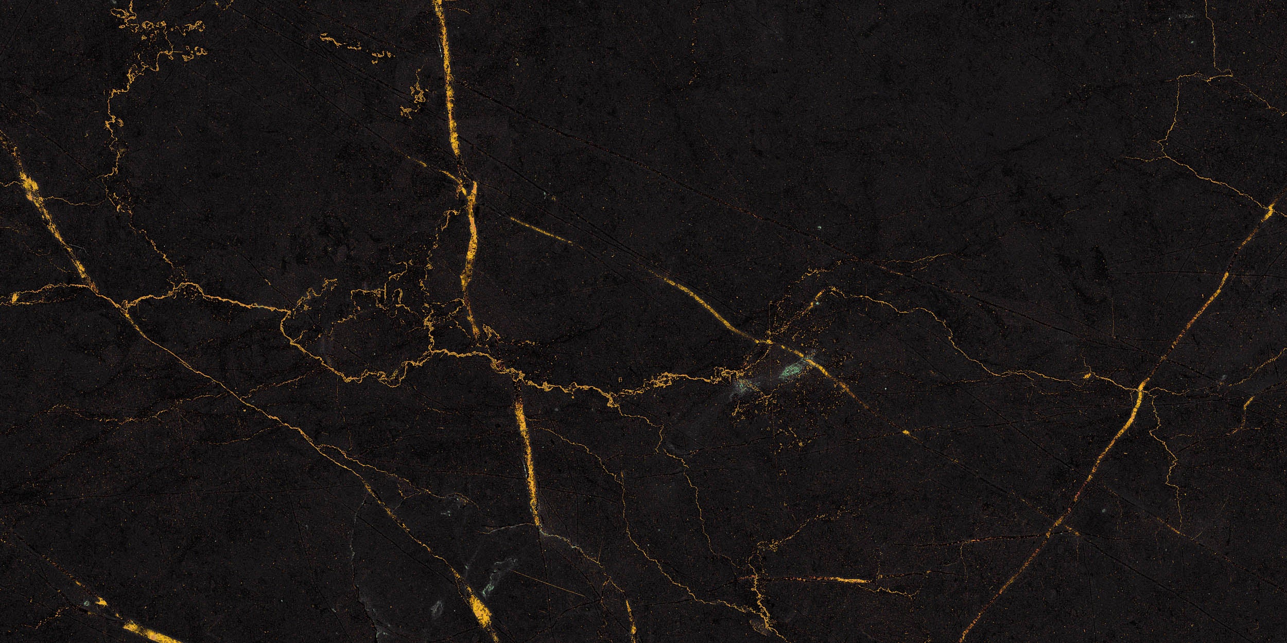 Zwart Marmer met Gouden Aders - LW00826