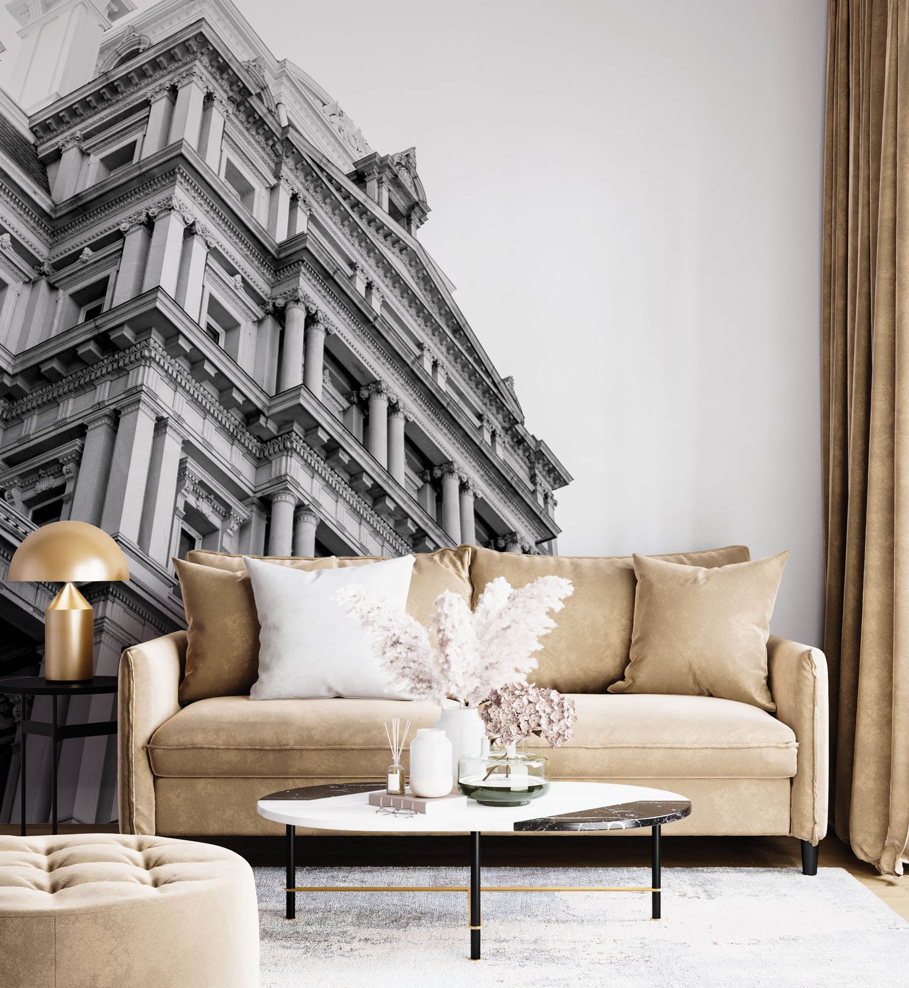 Zwart-wit architectuur - LW00035 Fotobehang